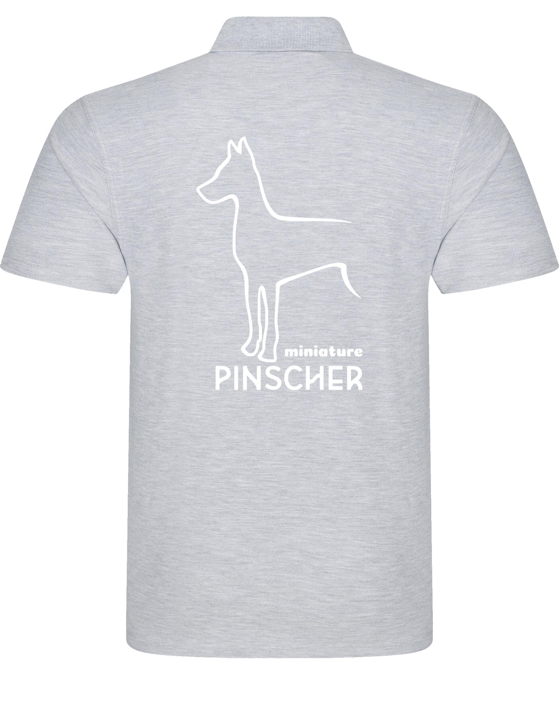 Miniature Pinscher Unisex Cotton Polo with exclusive breed design, breathable fabric, and a relaxed fit for stylish all-day comfort.