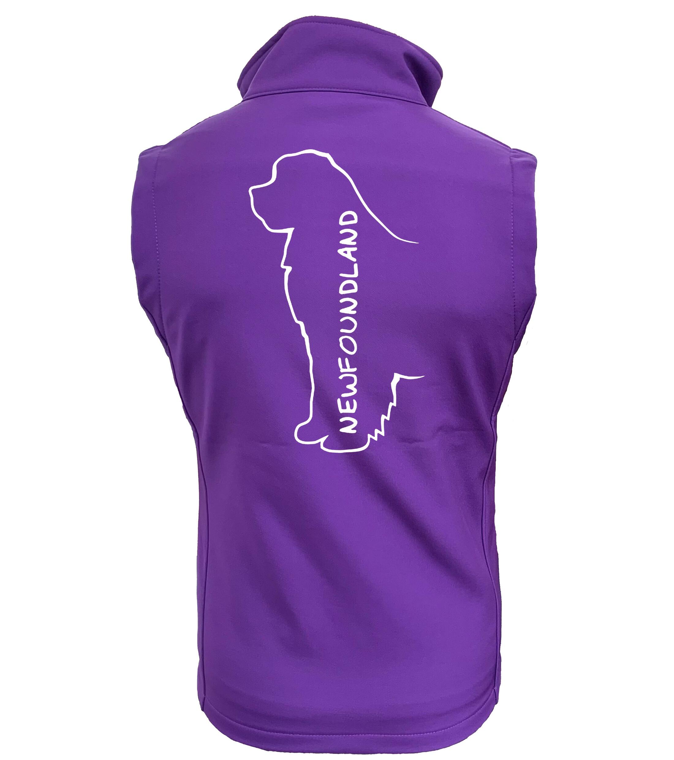 Newfoundland Women’s Softshell Jacket featuring exclusive breed artwork, water-resistant fabric, and a flattering feminine fit with cosy fleece lining for outdoor adventures and everyday wear.