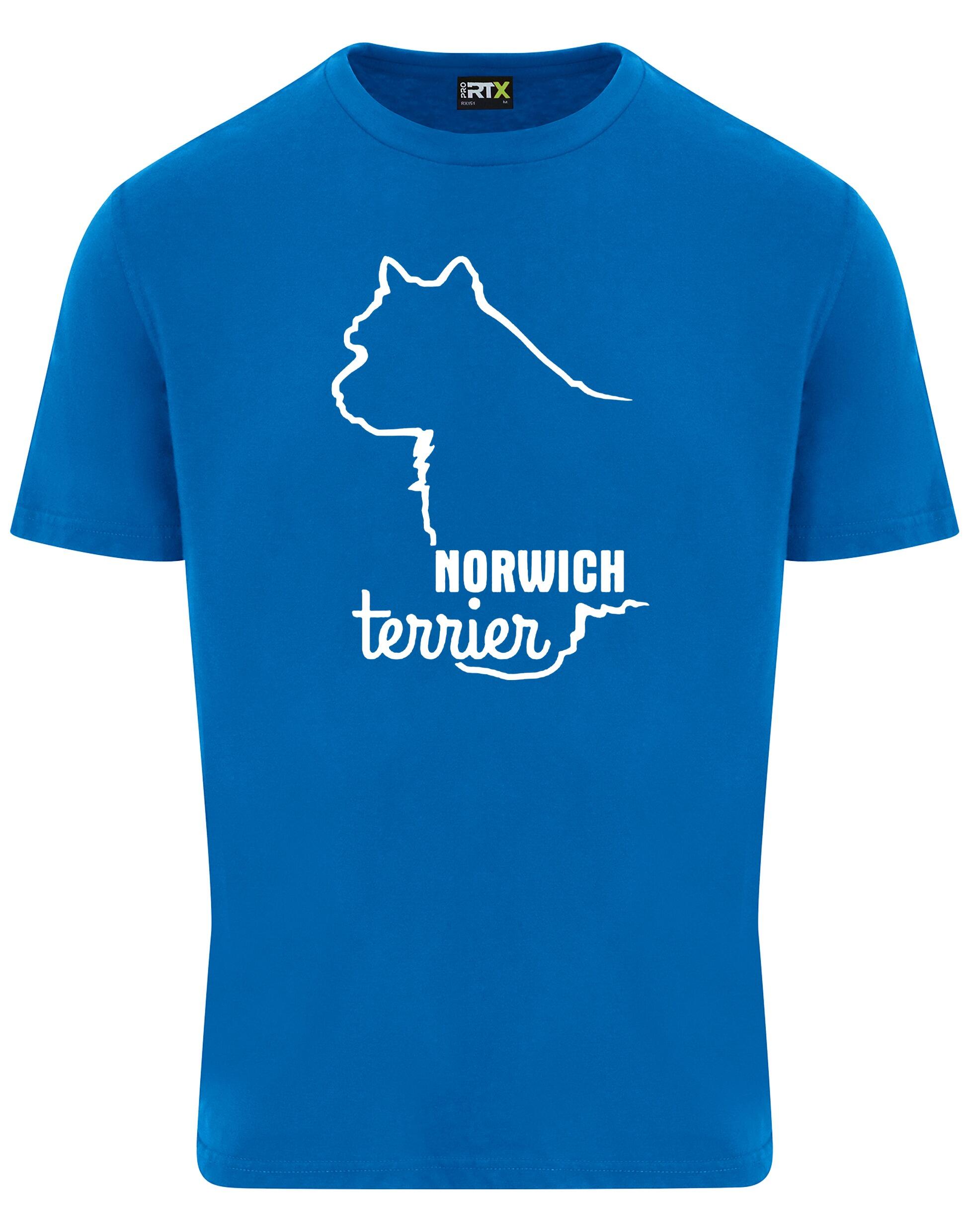 Norwich Terrier Unisex Roundneck T-shirt featuring exclusive breed artwork, soft cotton fabric, and a comfortable unisex fit. Designed for style, comfort, and Norwich Terrier lovers—perfect for dog walks, breed events, or casual wear.