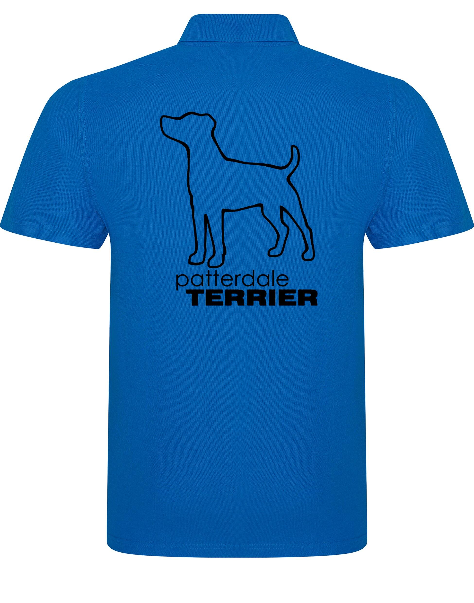 Patterdale Terrier Unisex Cotton Polo – lightweight, breathable cotton polo featuring exclusive Patterdale Terrier artwork on the back, a classic polo collar, and a relaxed unisex fit for comfort and style.
