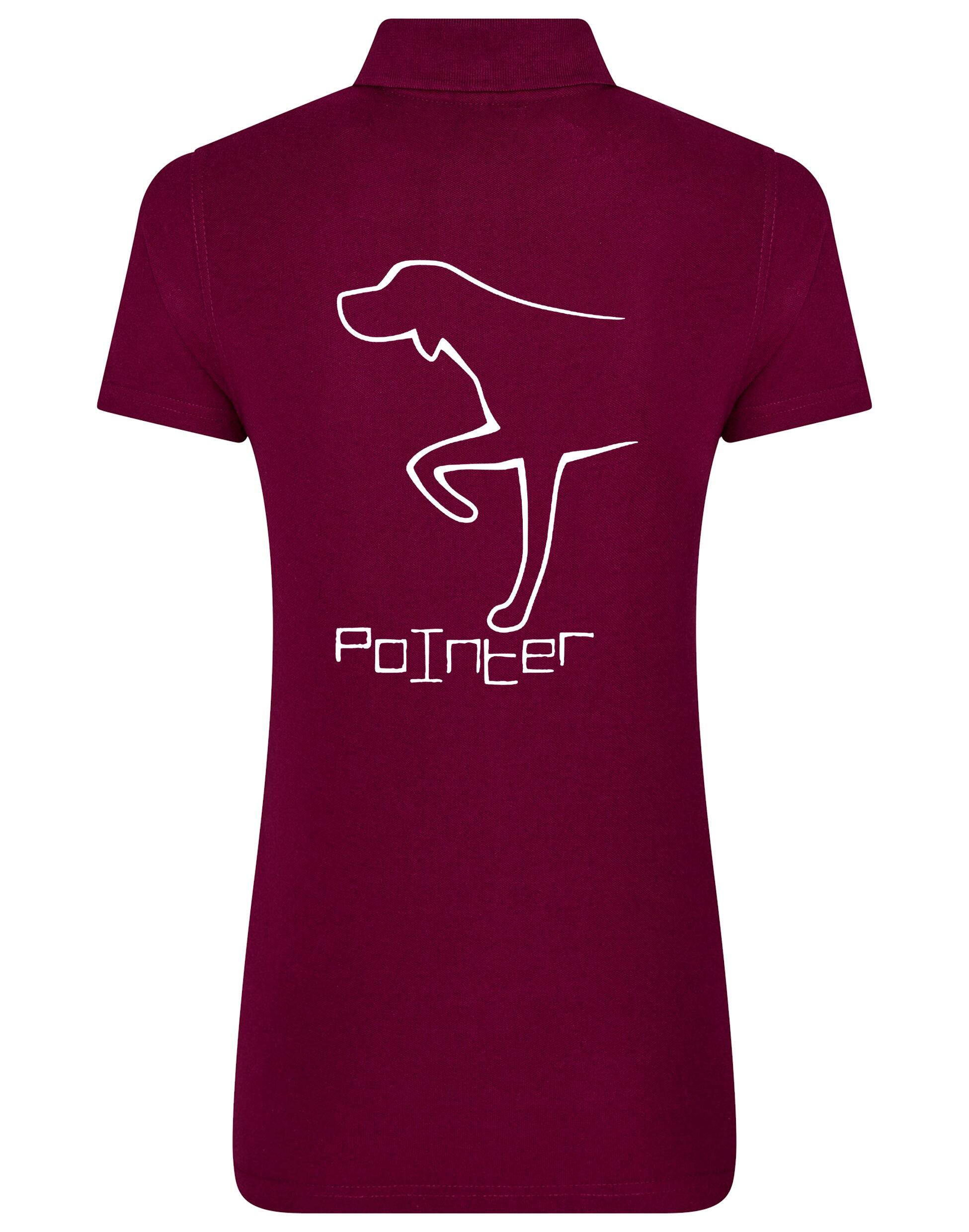 Pointer Women’s Cotton Polo featuring an exclusive Pointer design, crafted from breathable cotton for stylish comfort and elegance.
