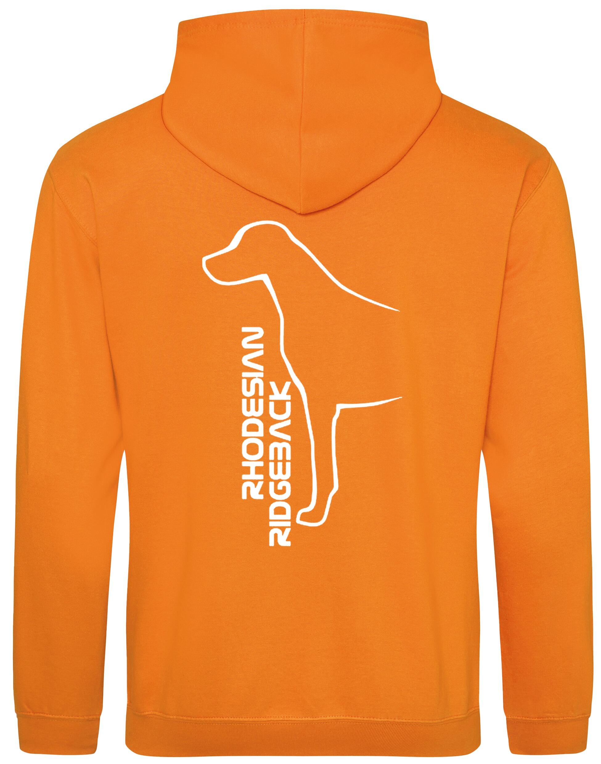 Rhodesian Ridgeback Design Pullover Hoodie featuring exclusive breed artwork, a soft fleece interior, and a heavy-blend fabric for warmth and style.