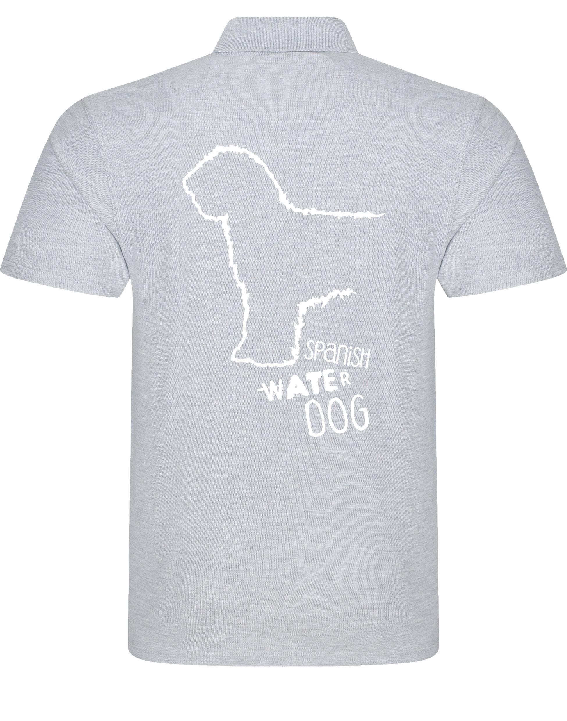 Unisex Cotton Polo with detailed Spanish Water Dog design on the back. Made from breathable cotton with a classic collar and relaxed fit. Ideal for dog events, outdoor adventures, and casual wear for breed lovers.