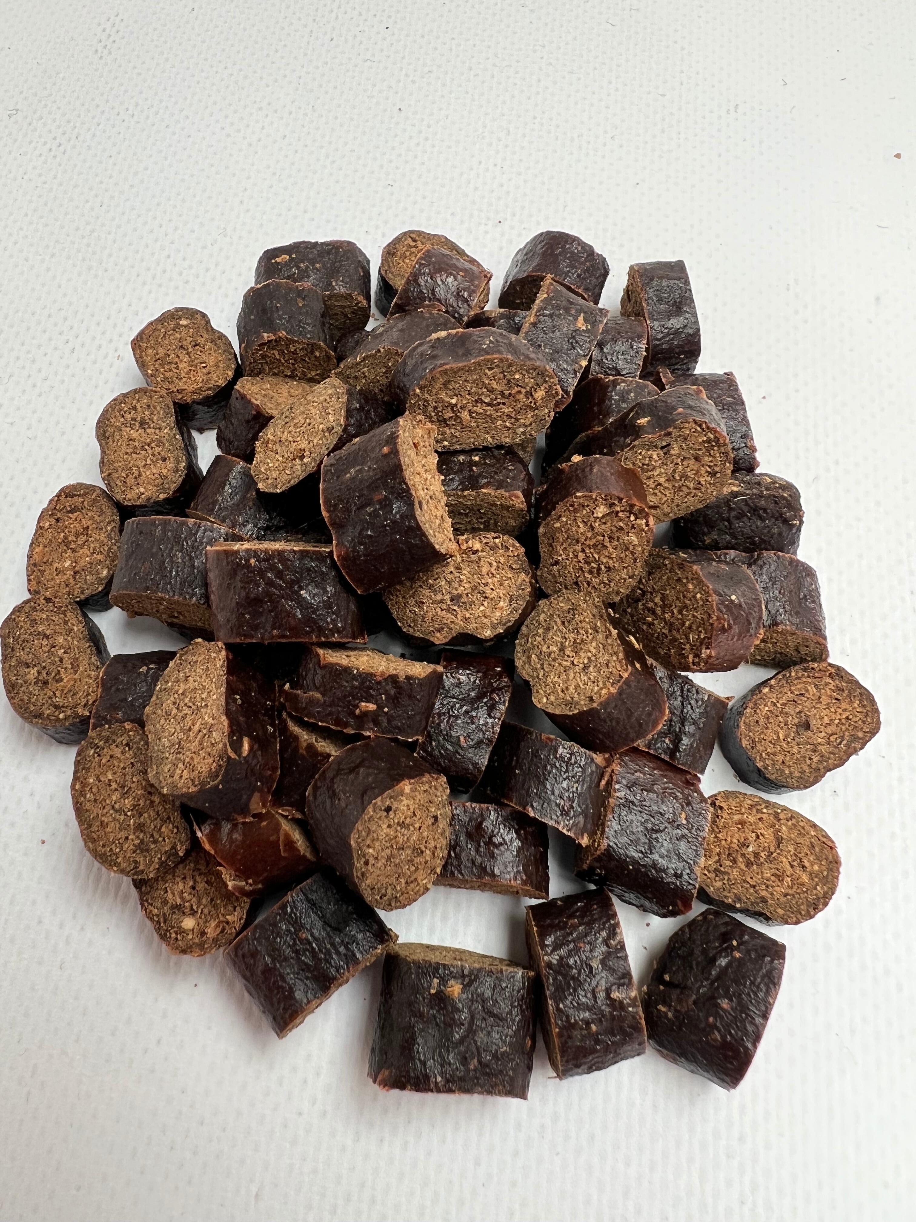 Beef Liver Cut Sausages Treat & Reward Tubs