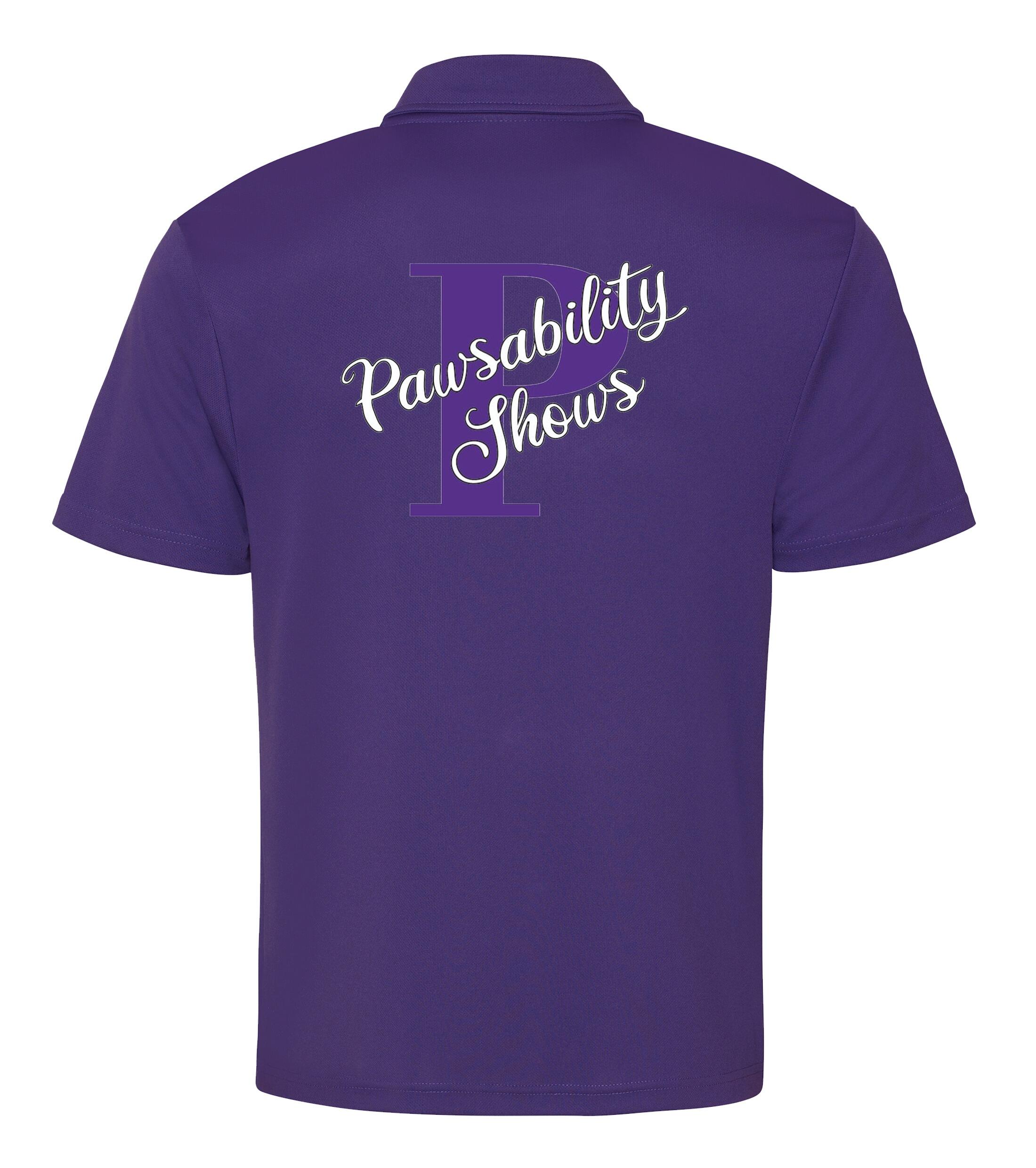 Pawsability Cool Polo Purple Back