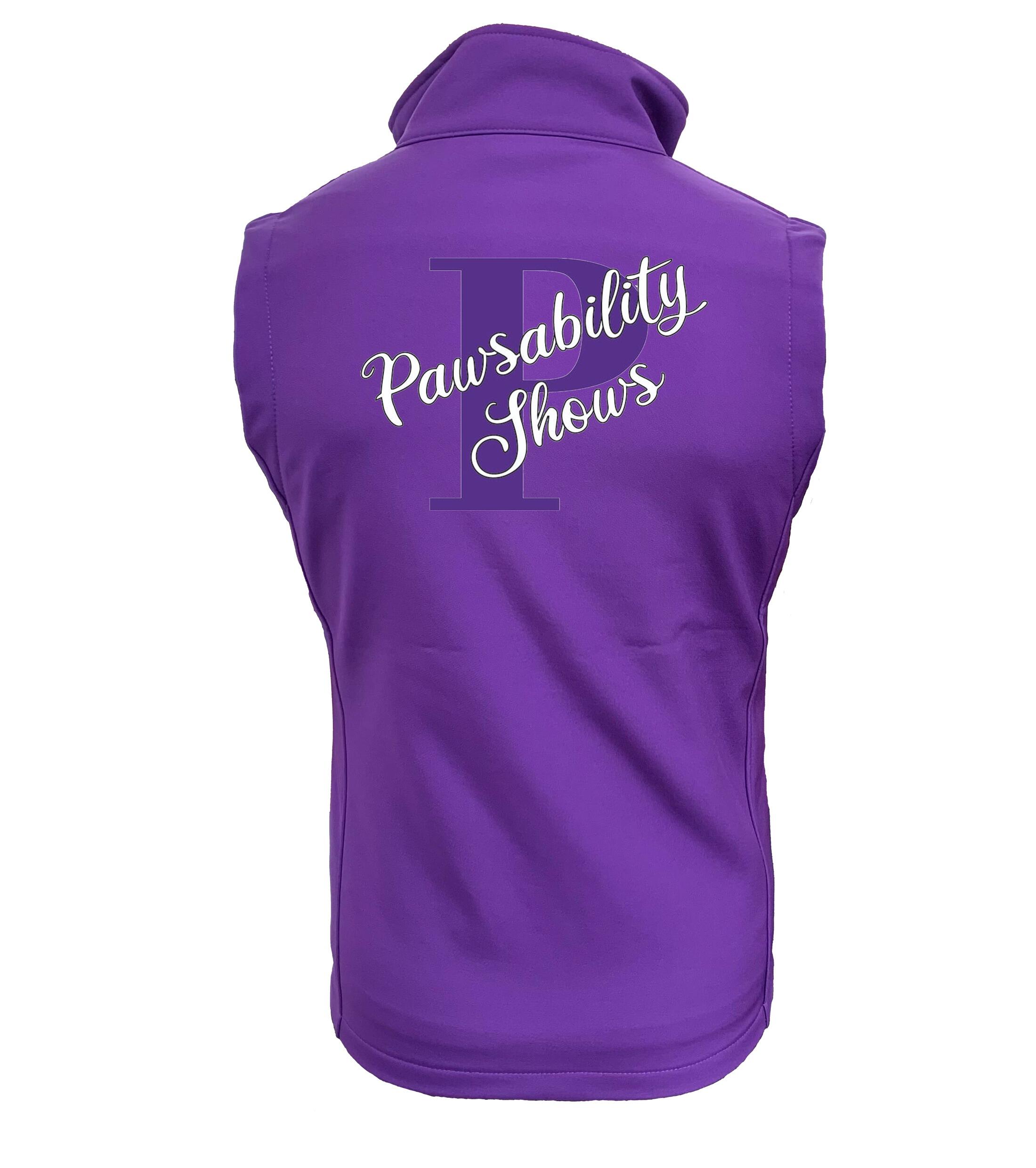 Pawsability Purple Soft Shell Jacket Back