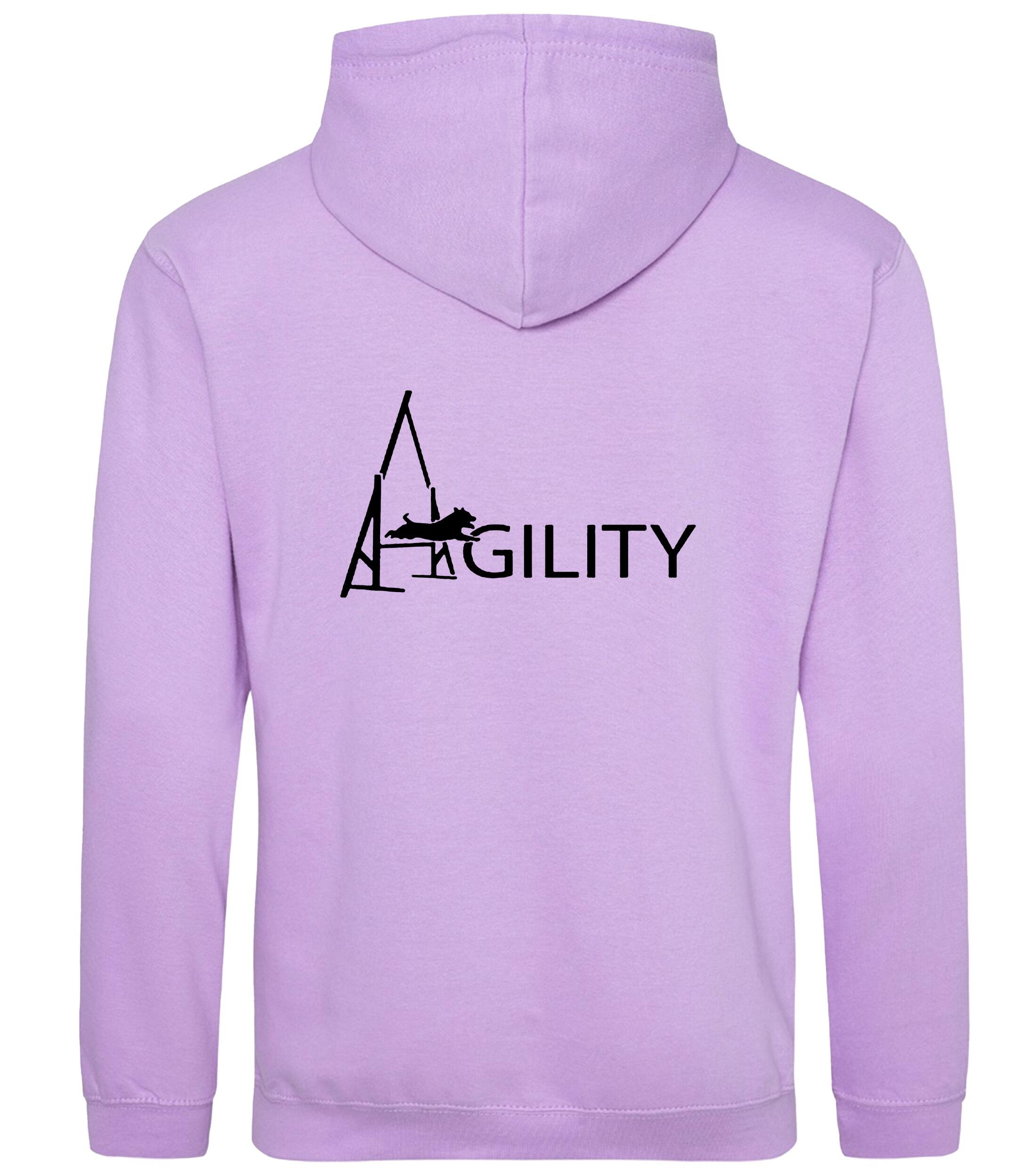 Unisex Agility Pullover Hoodie Lavender (Black)