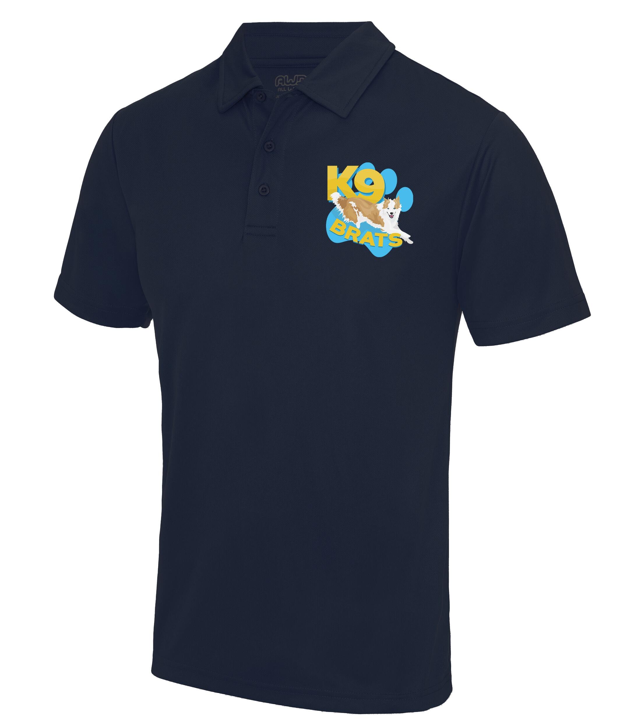 K9 Brats Unisex Cool Polo French Navy