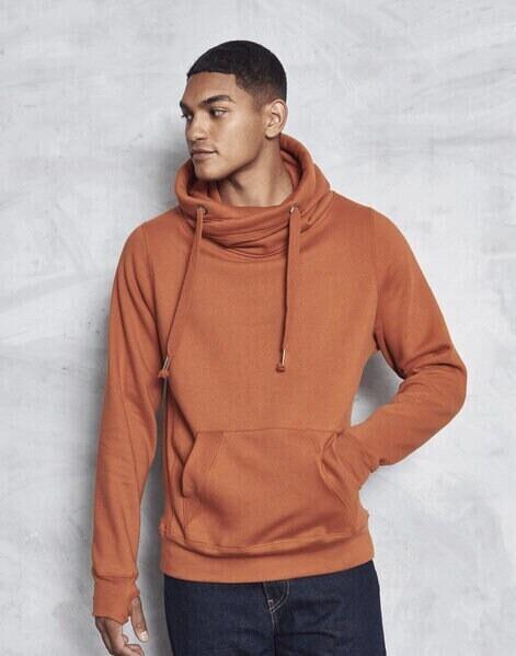 Ginger Biscuit Cross Neck Hoodies