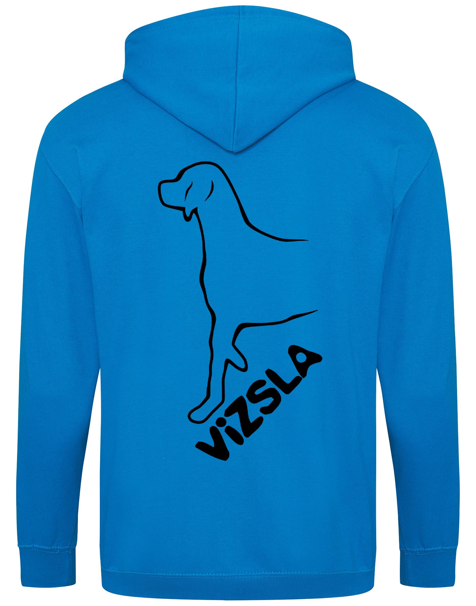 Vizsla Dog Breed Design Zipped Hoodie