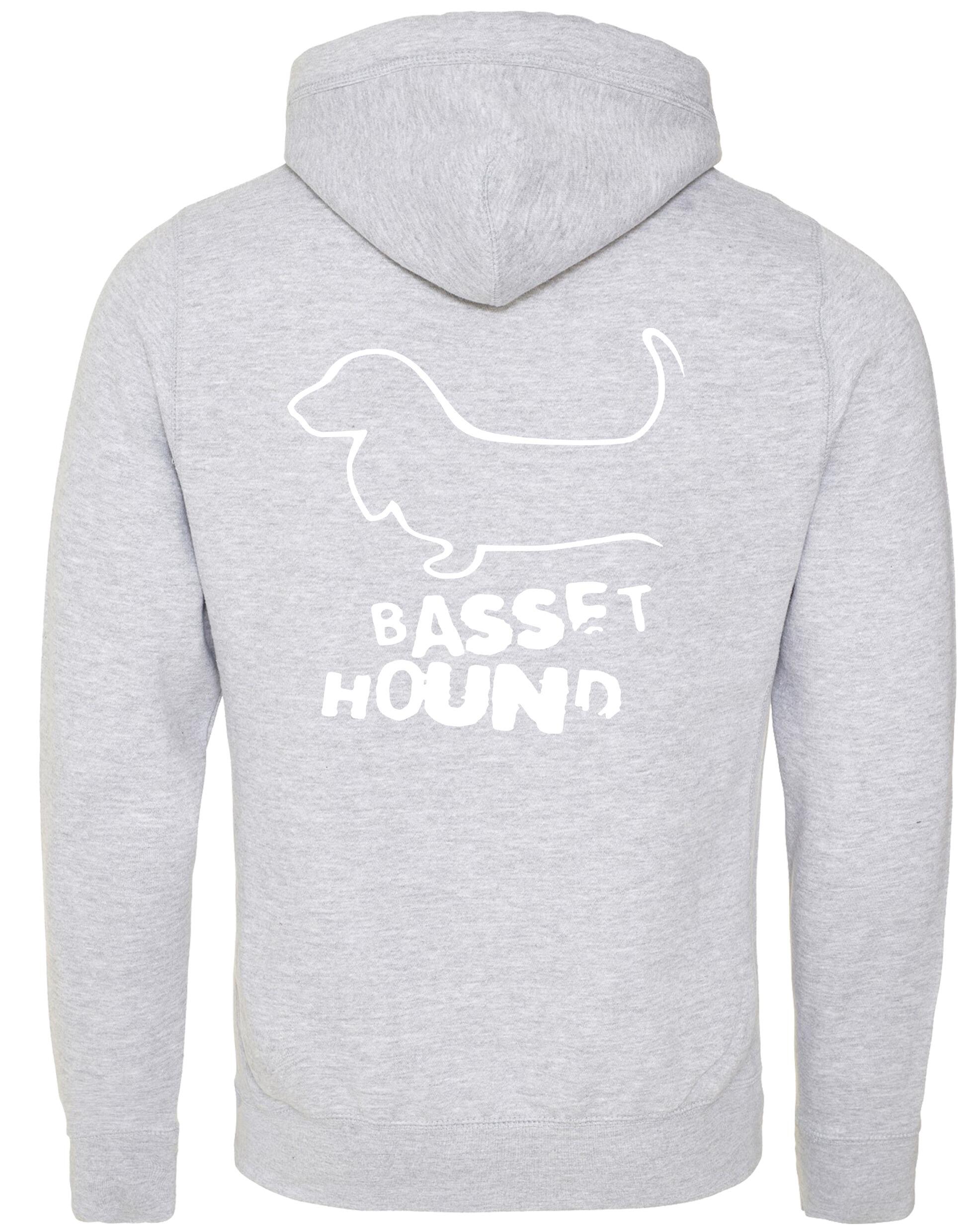 Unisex Crossneck Pullover Hoodie with Basset Hound Dog Breed Design – A Must-Have for Basset