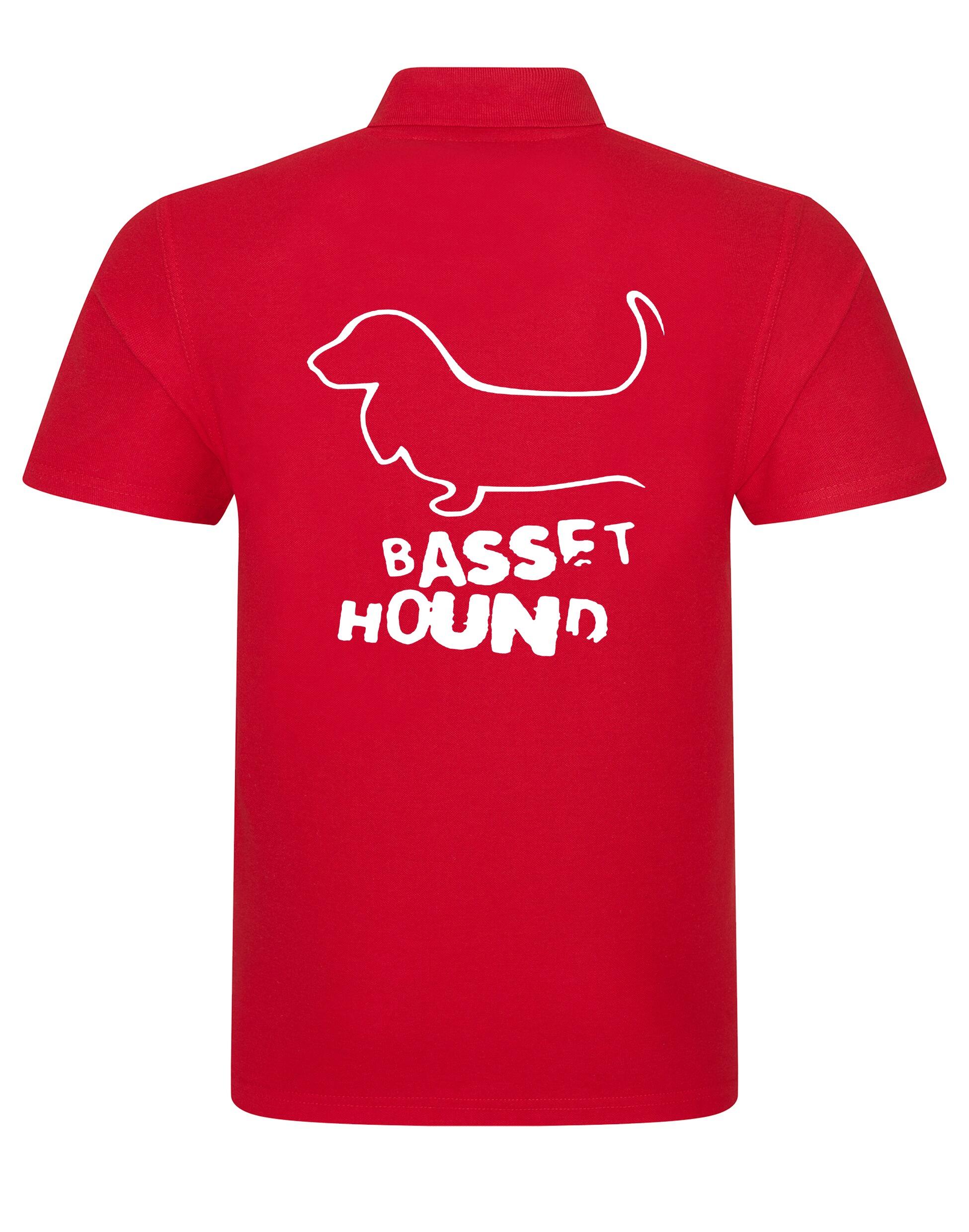 Unisex Cotton Polo with Basset Hound Dog Breed Design – Comfort and Style for Every Basset Hound Enthusiast