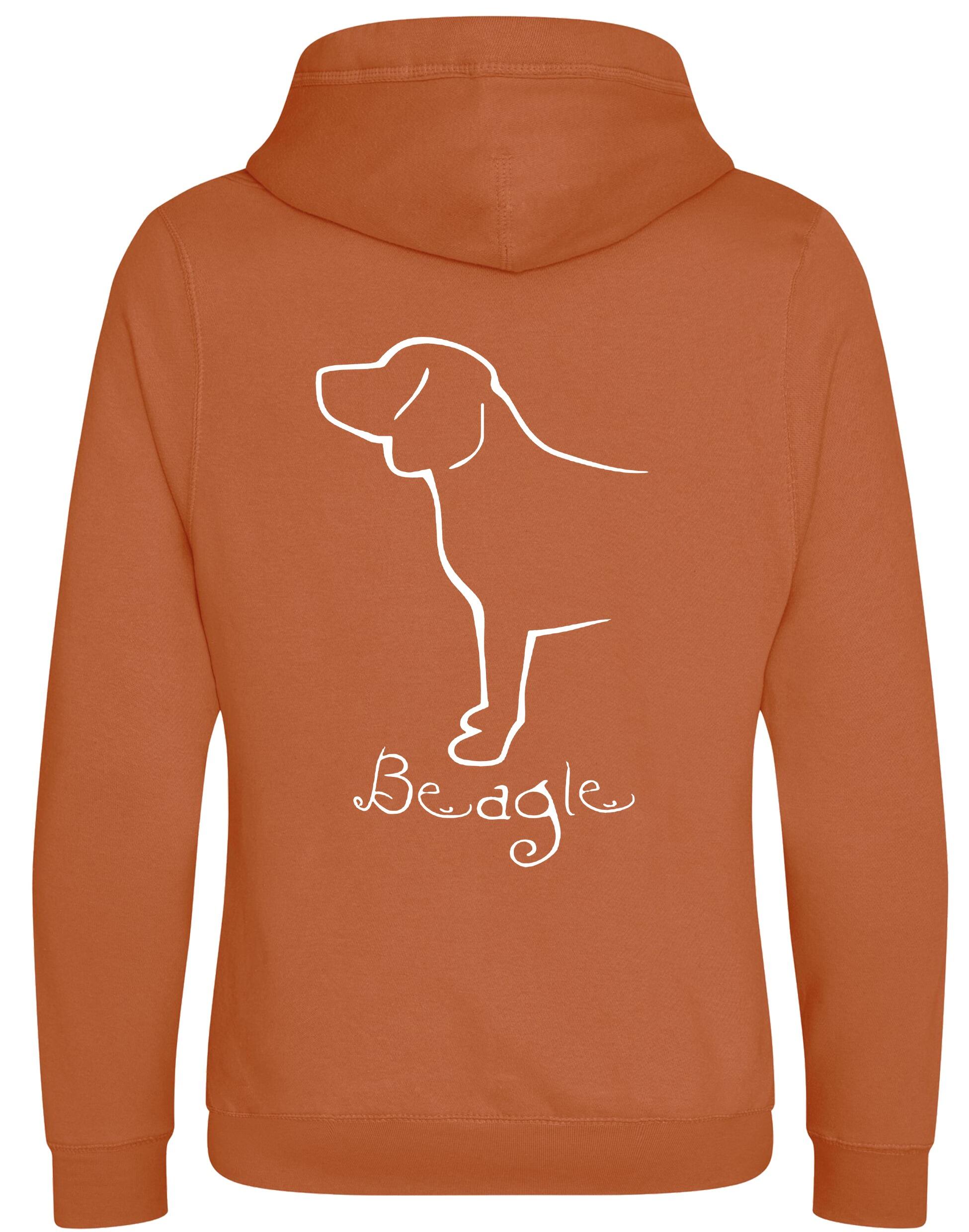 Unisex Crossneck Pullover Hoodie with Beagle Dog Breed Design – A Must-Have for Beagle Fans