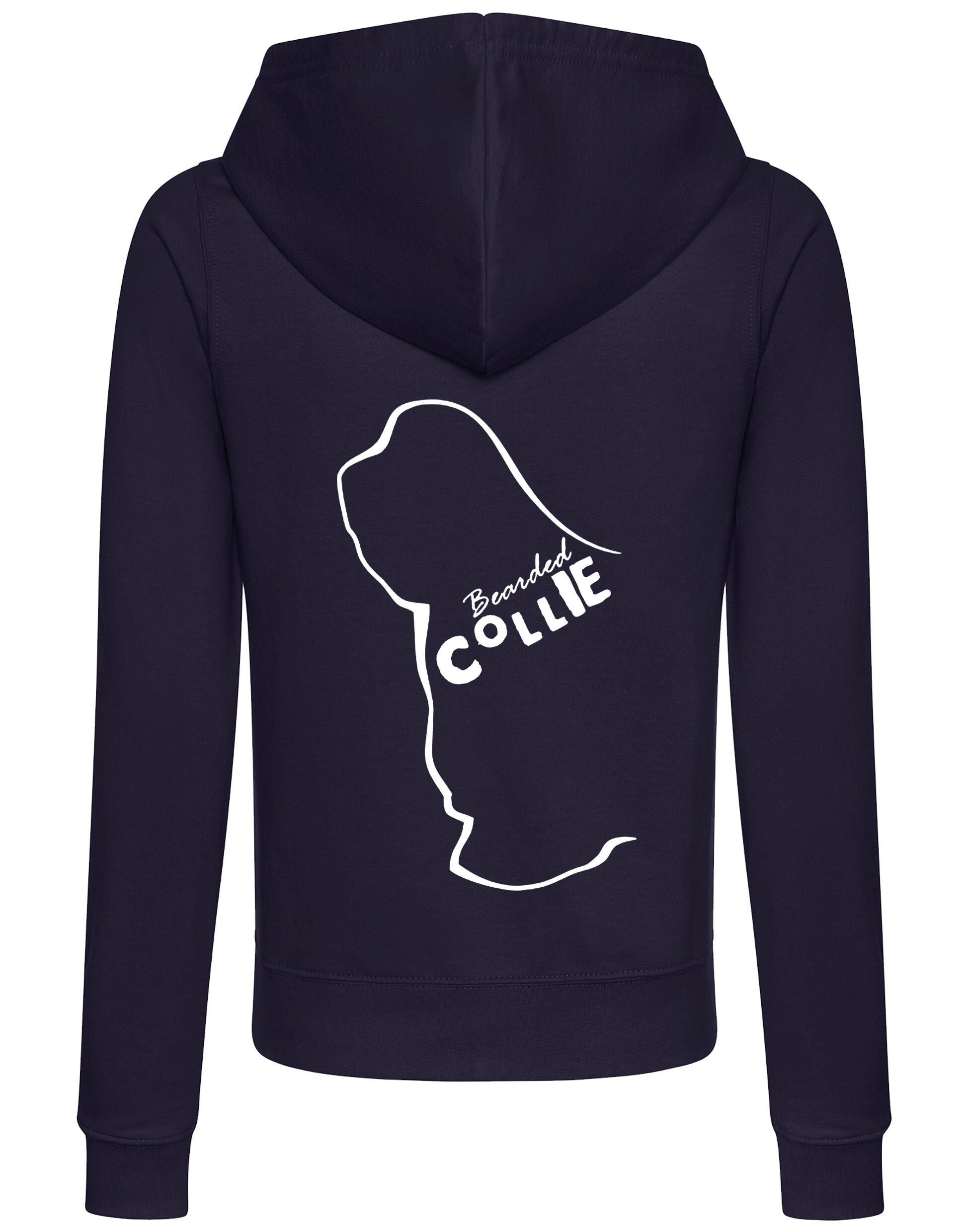 Bearded Collie Dog Breed Women’s Zipped Hoodies – Style, Comfort, and Bearded Collie Love