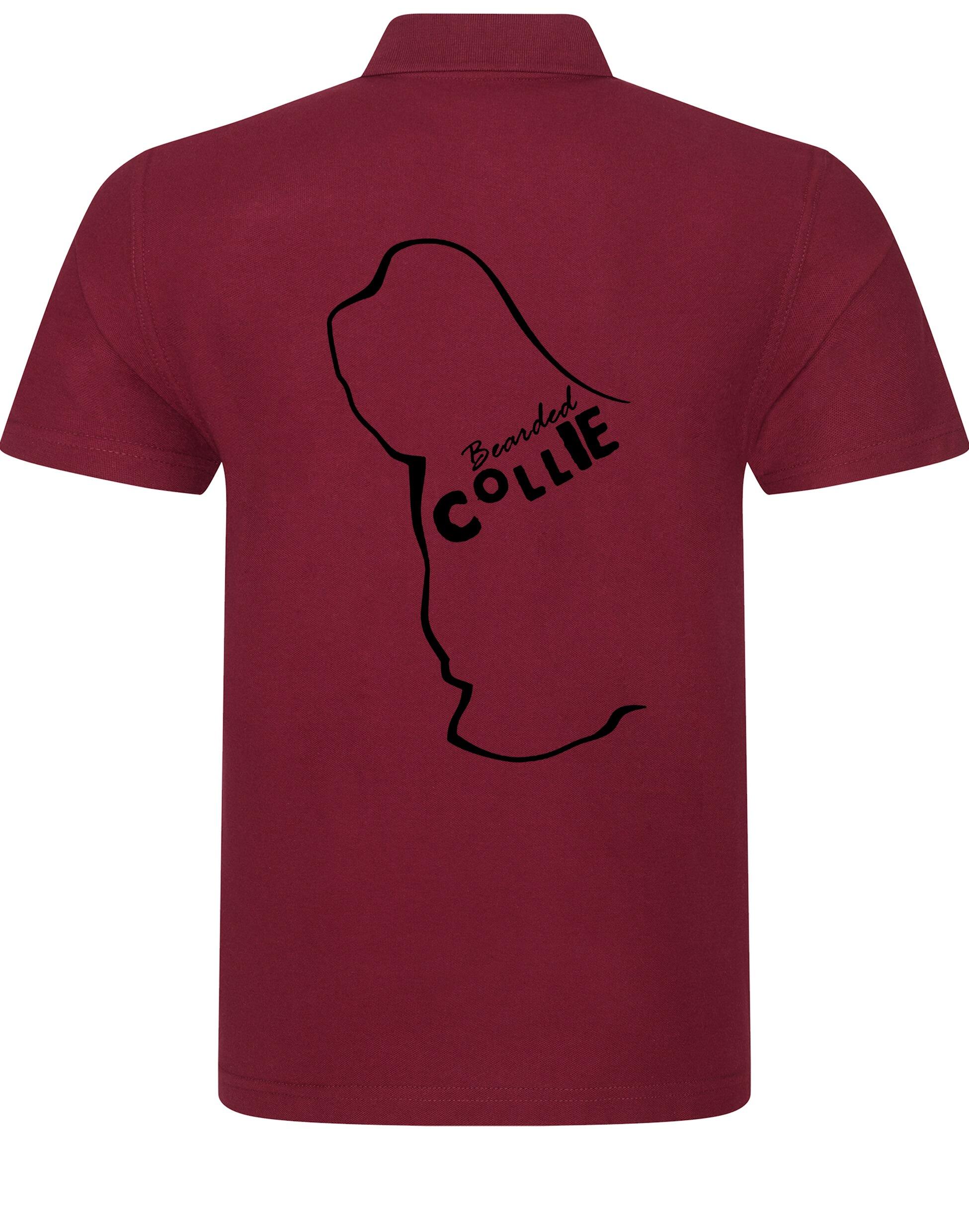 Unisex Cotton Polo with Bearded Collie Dog Breed Design – Comfort and Style for Every Bearded Collie Enthusiast