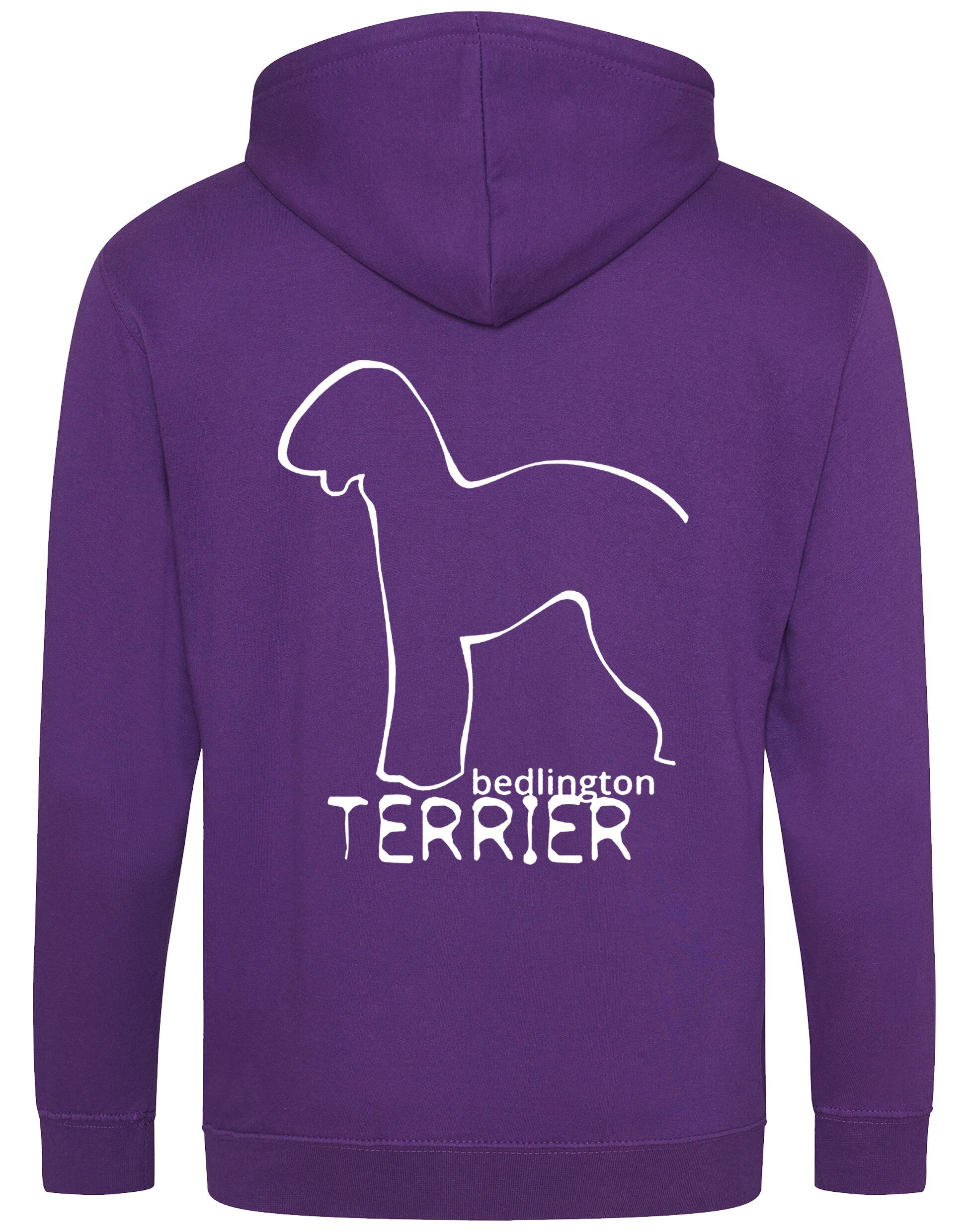 Bedlington Terrier Dog Breed Design Zipped Hoodie – Style and Comfort for Dog Lovers