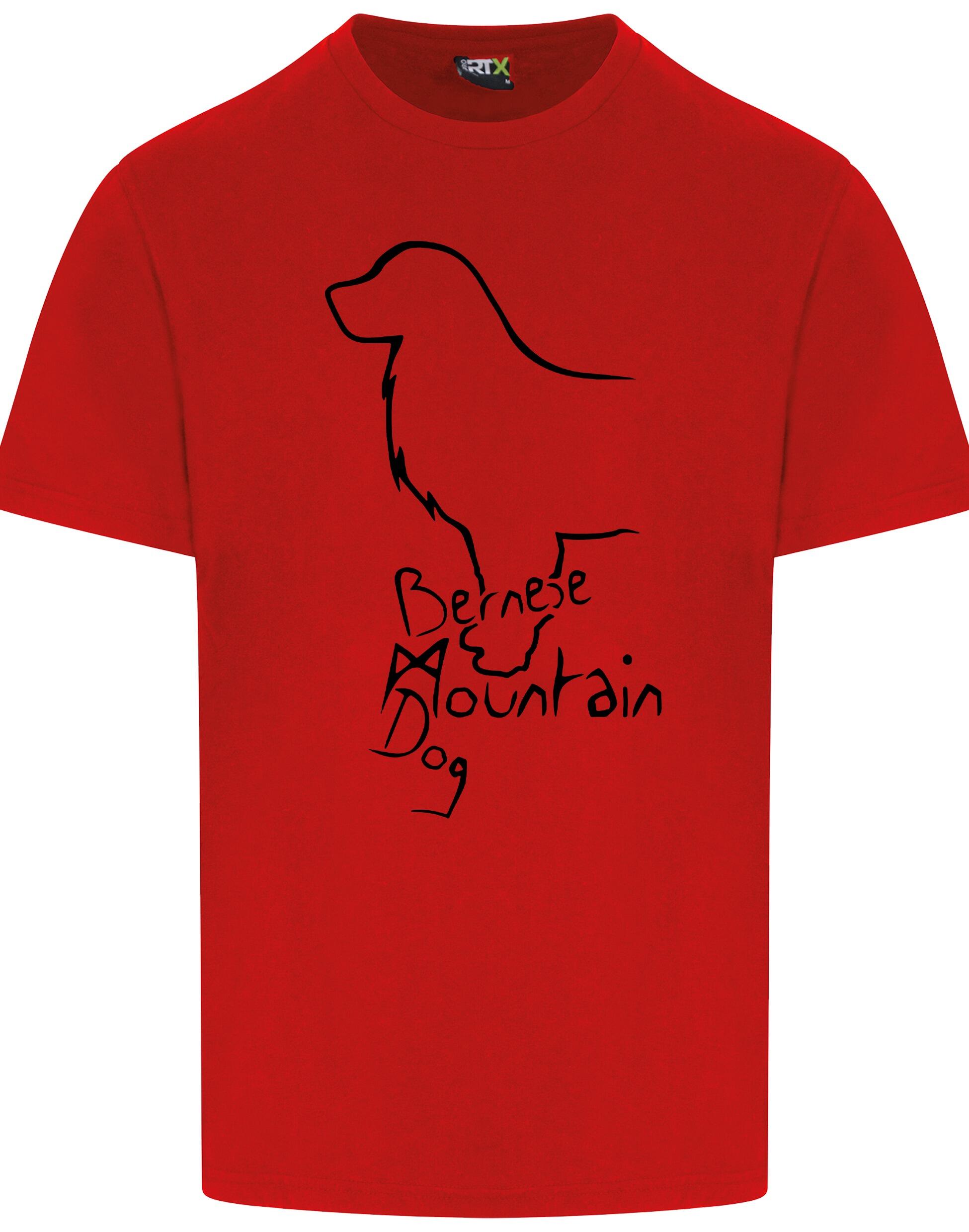 Unisex Roundneck T-shirt with Bernese Mountain Dog Breed Design – Style for Every Bernese Fan