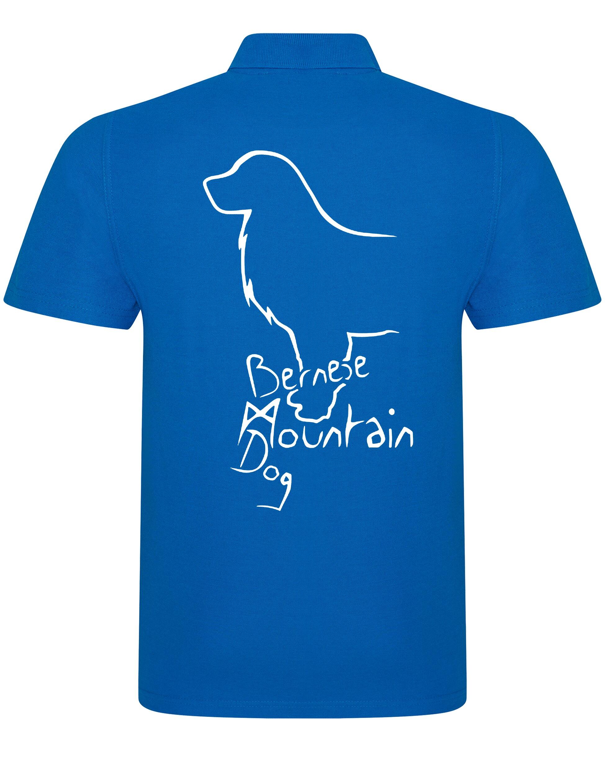 Unisex Cotton Polo with Bernese Mountain Dog Breed Design – Comfort and Style for Every Bernese Enthusiast