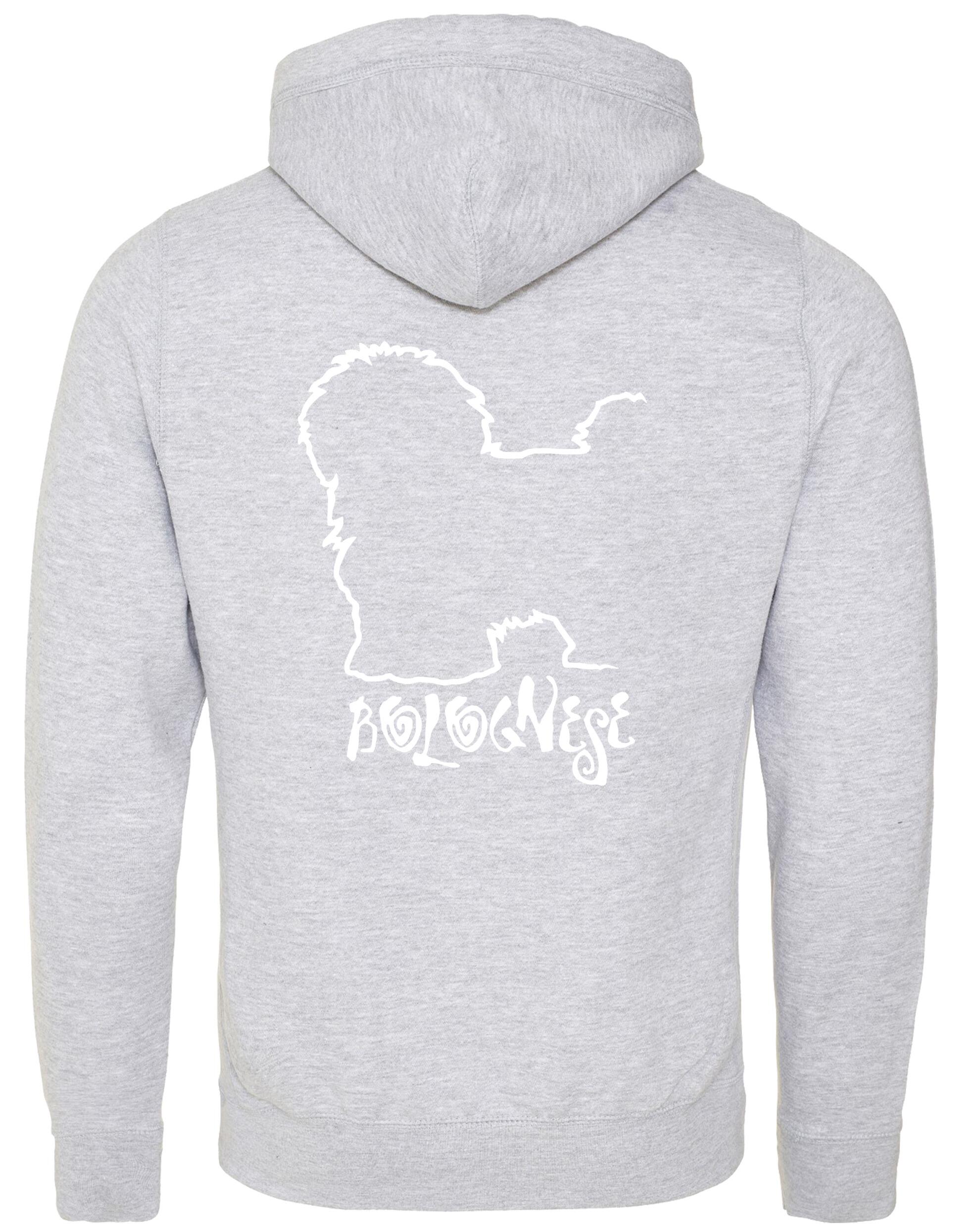 Unisex Crossneck Pullover Hoodie with Bolognese Dog Breed Design – A Must-Have for Bolognese Fans