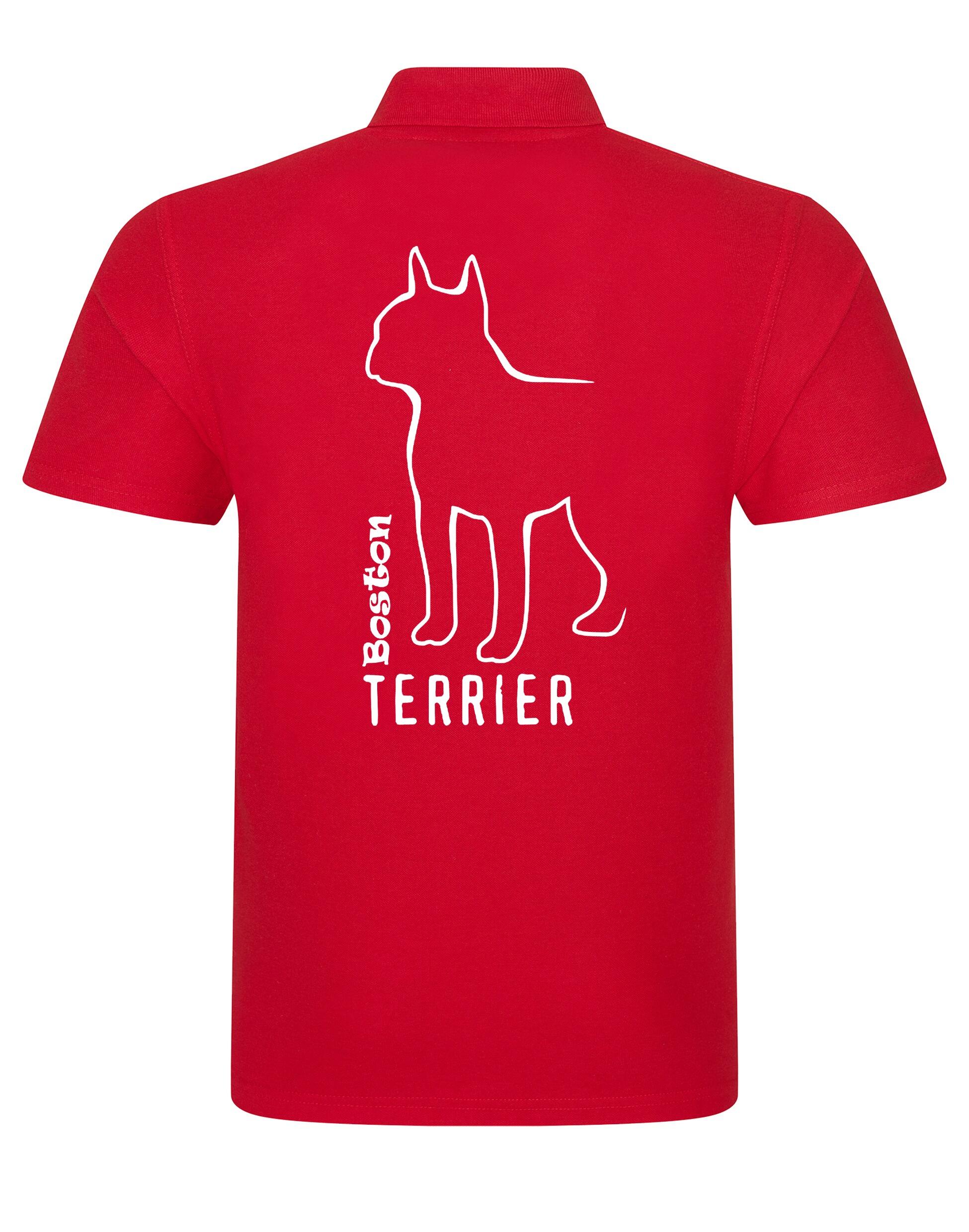 Unisex Cotton Polo with Boston Terrier Dog Breed Design – Comfort for Every Boston Terrier Enthusiast