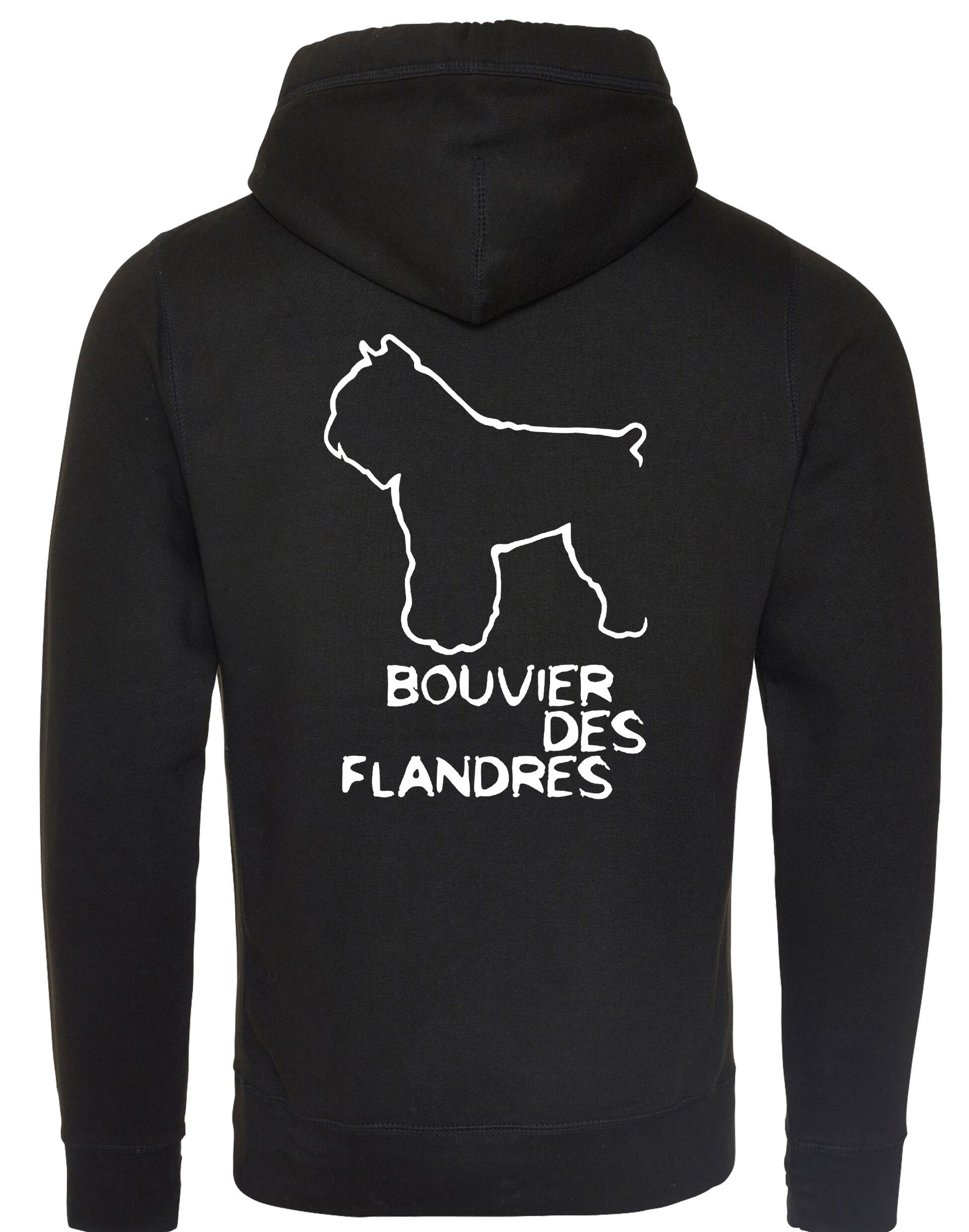 Bouvier des Flandres Dog Breed Design Unisex Crossneck Pullover Hoodie