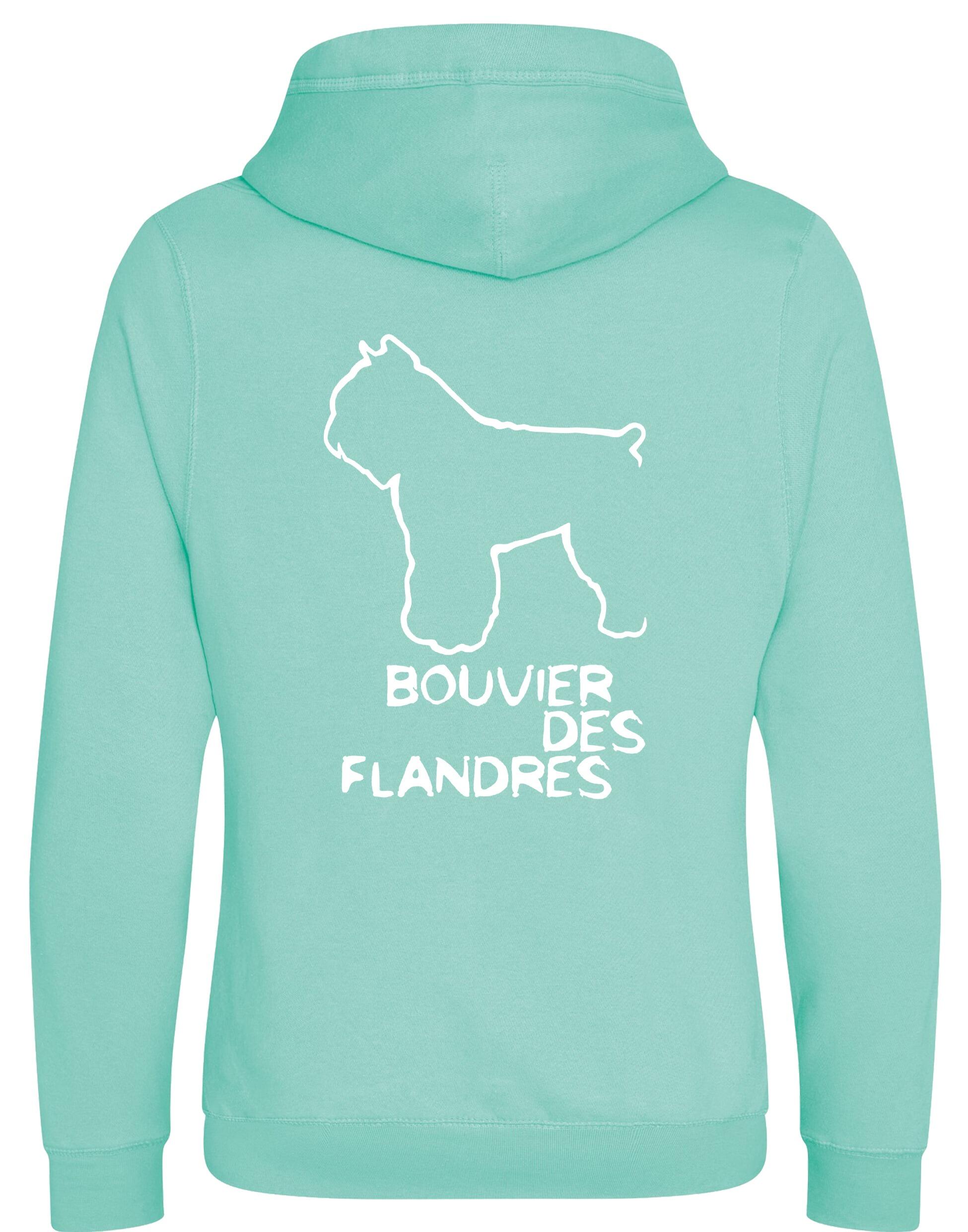 Bouvier des Flandres Dog Breed Design Unisex Crossneck Pullover Hoodie