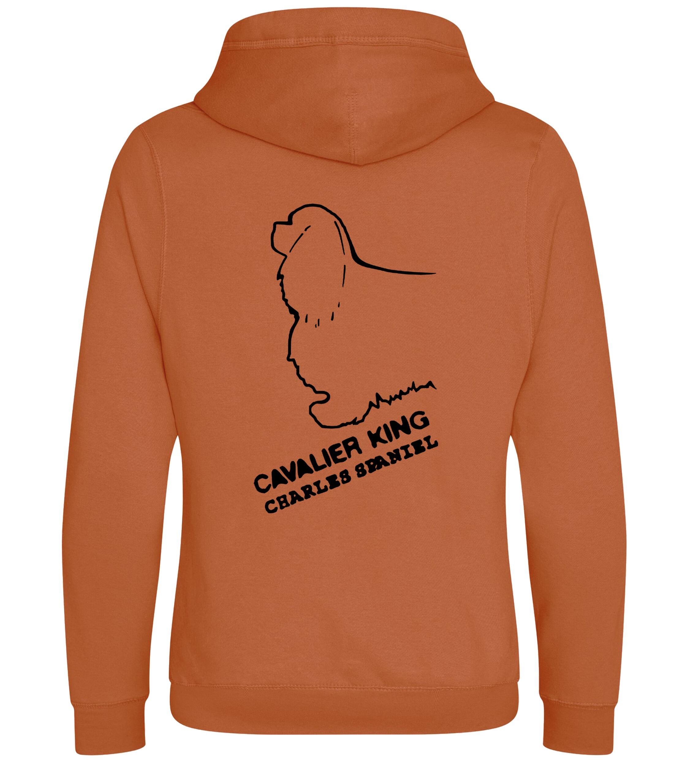 Unisex Crossneck Pullover Hoodie with Cavalier King Charles Spaniel Dog Breed Design