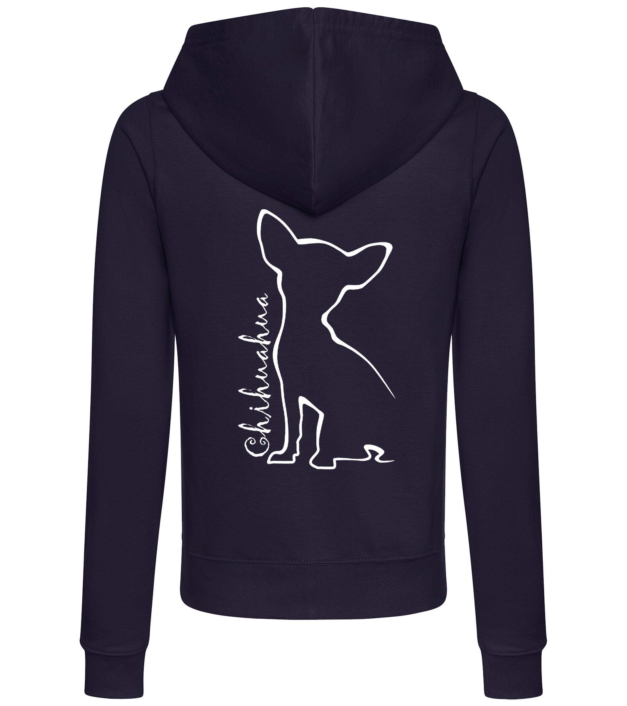 Chihuahua Dog Breed Women’s Zipped Hoodie – Cozy, Stylish, and Perfect for Chihuahua Lovers