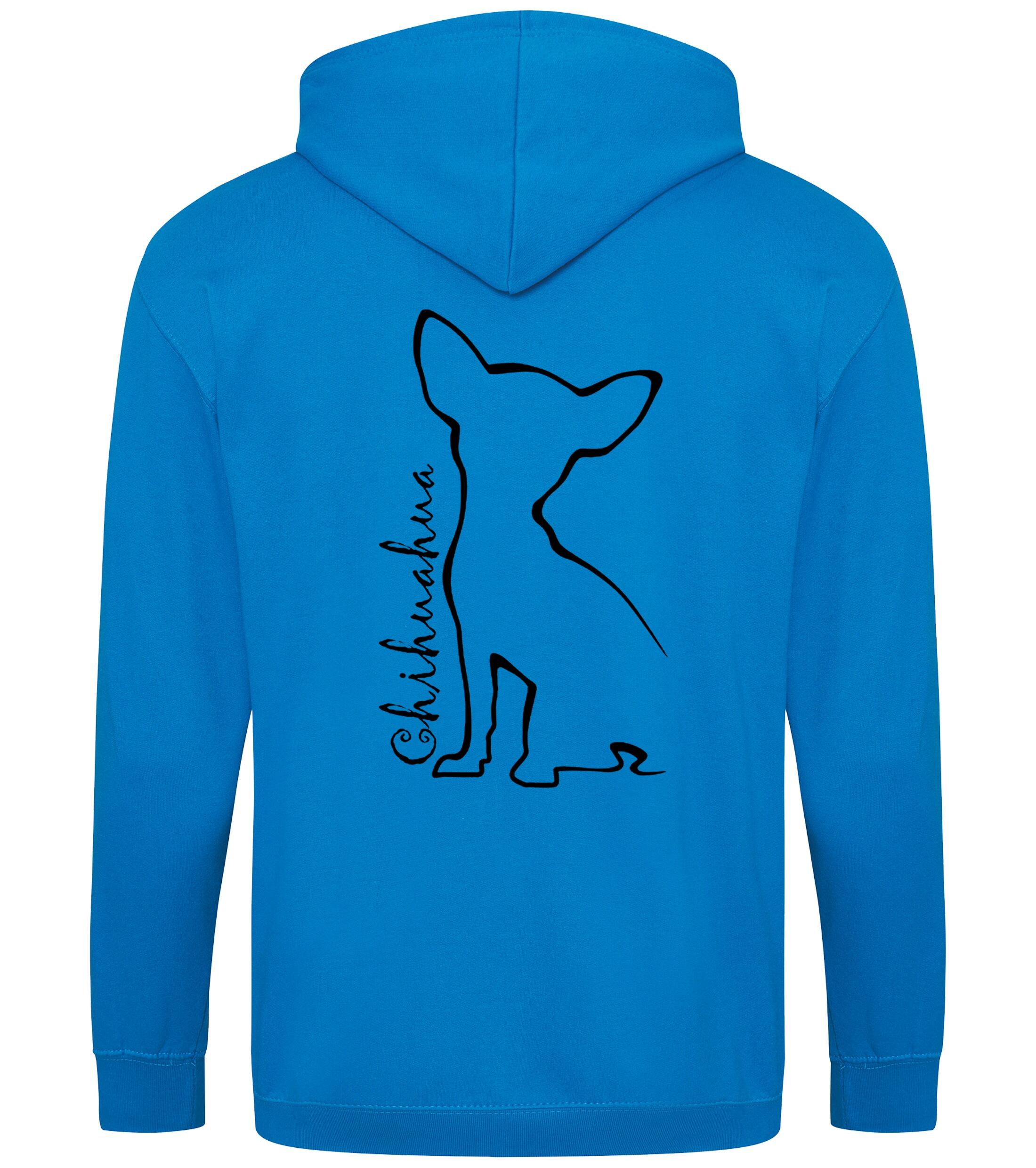 Chihuahua Dog Breed Design Zipped Hoodie – Comfort, Style, and Chihuahua Pride