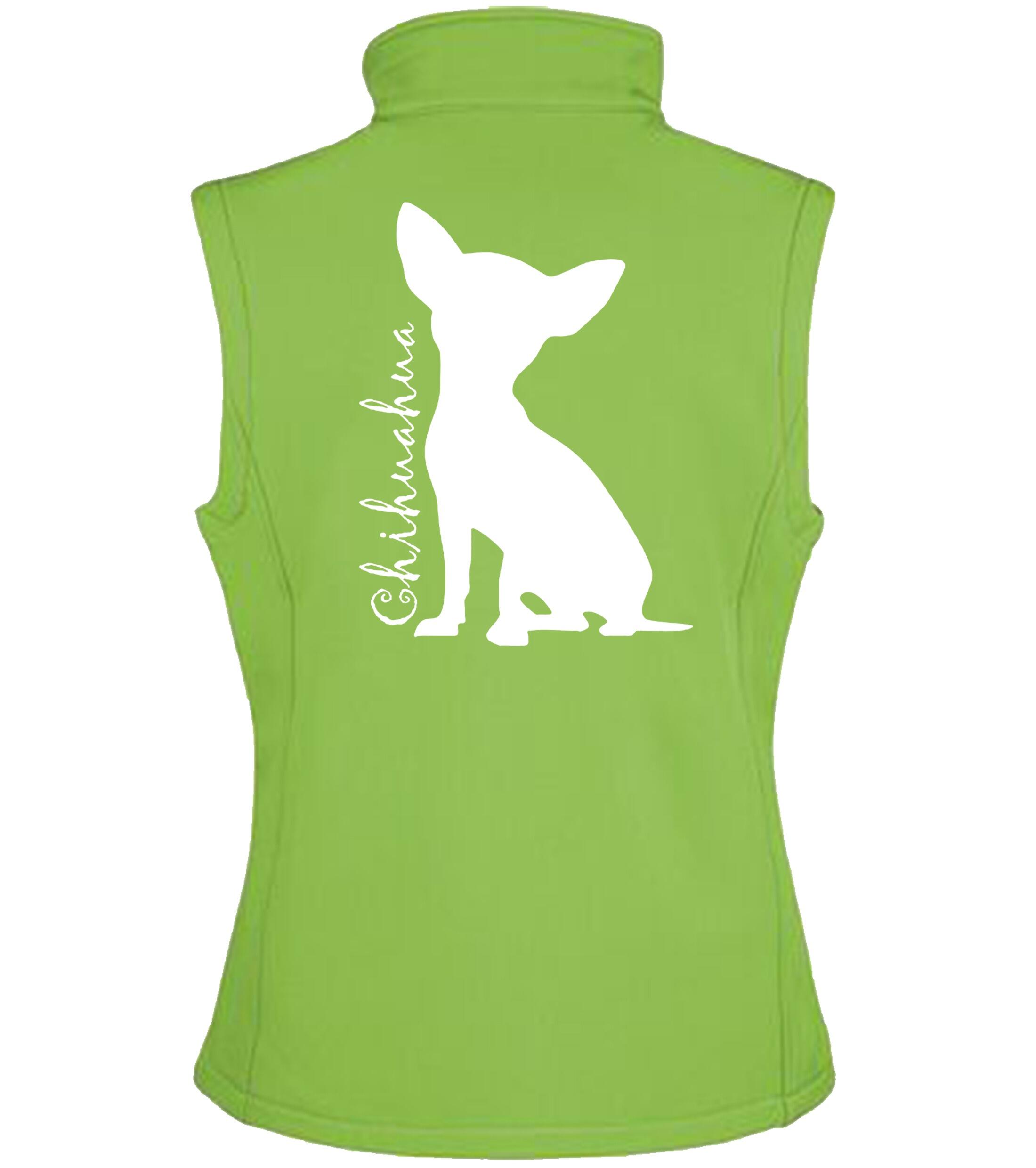 Women’s Softshell Jacket with Chihuahua Silhouette Design – Style and Comfort for Chihuahua Lovers