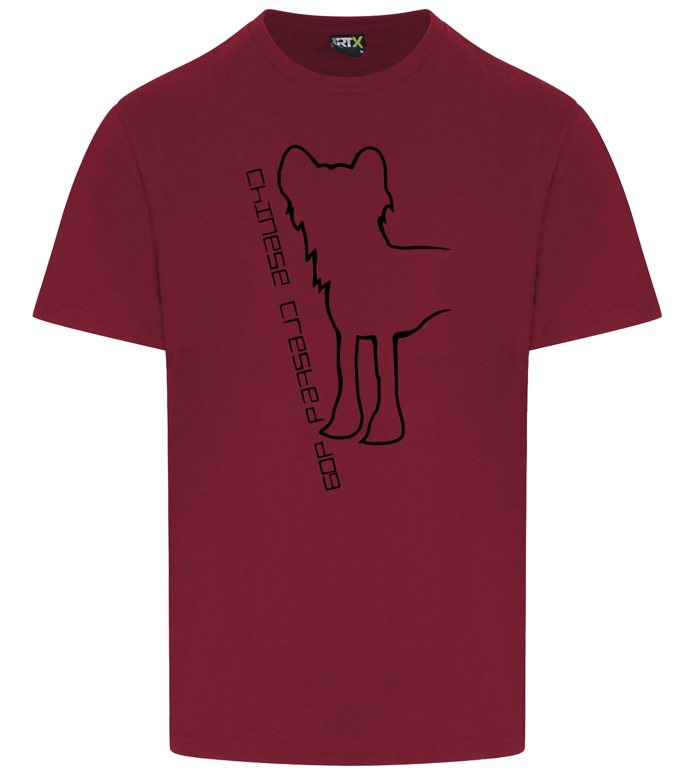 Unisex Roundneck T-shirt with Chinese Crested Dog Breed Design – Perfect for Chinese Crested Enthusiasts