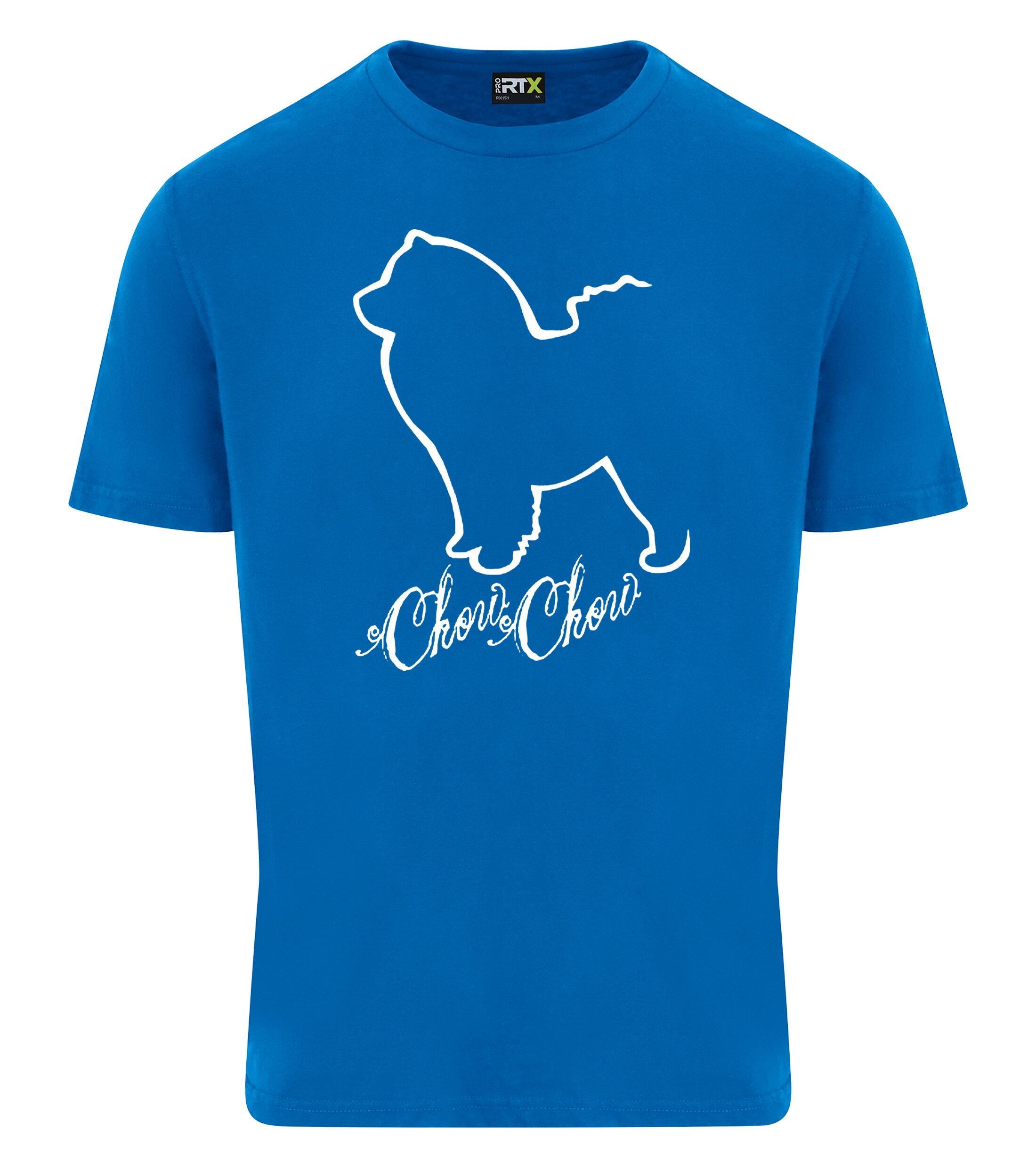 Unisex Roundneck T-shirt with Chow Chow Dog Breed Design – Essential Style for Chow Chow Fans