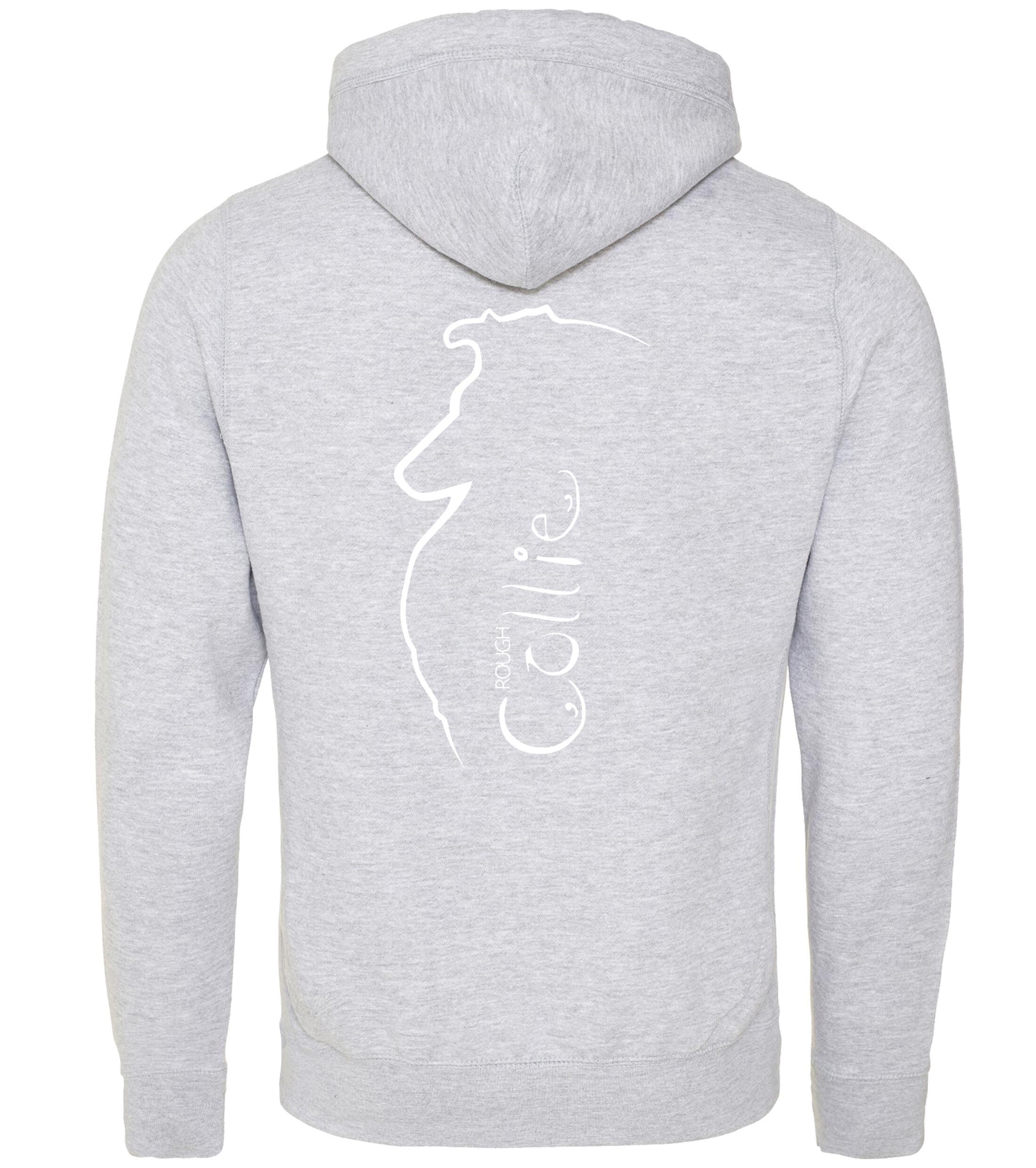 Unisex Crossneck Pullover Hoodie with Collie (Rough) Dog Breed Design – A Must-Have for Rough Collie Fans