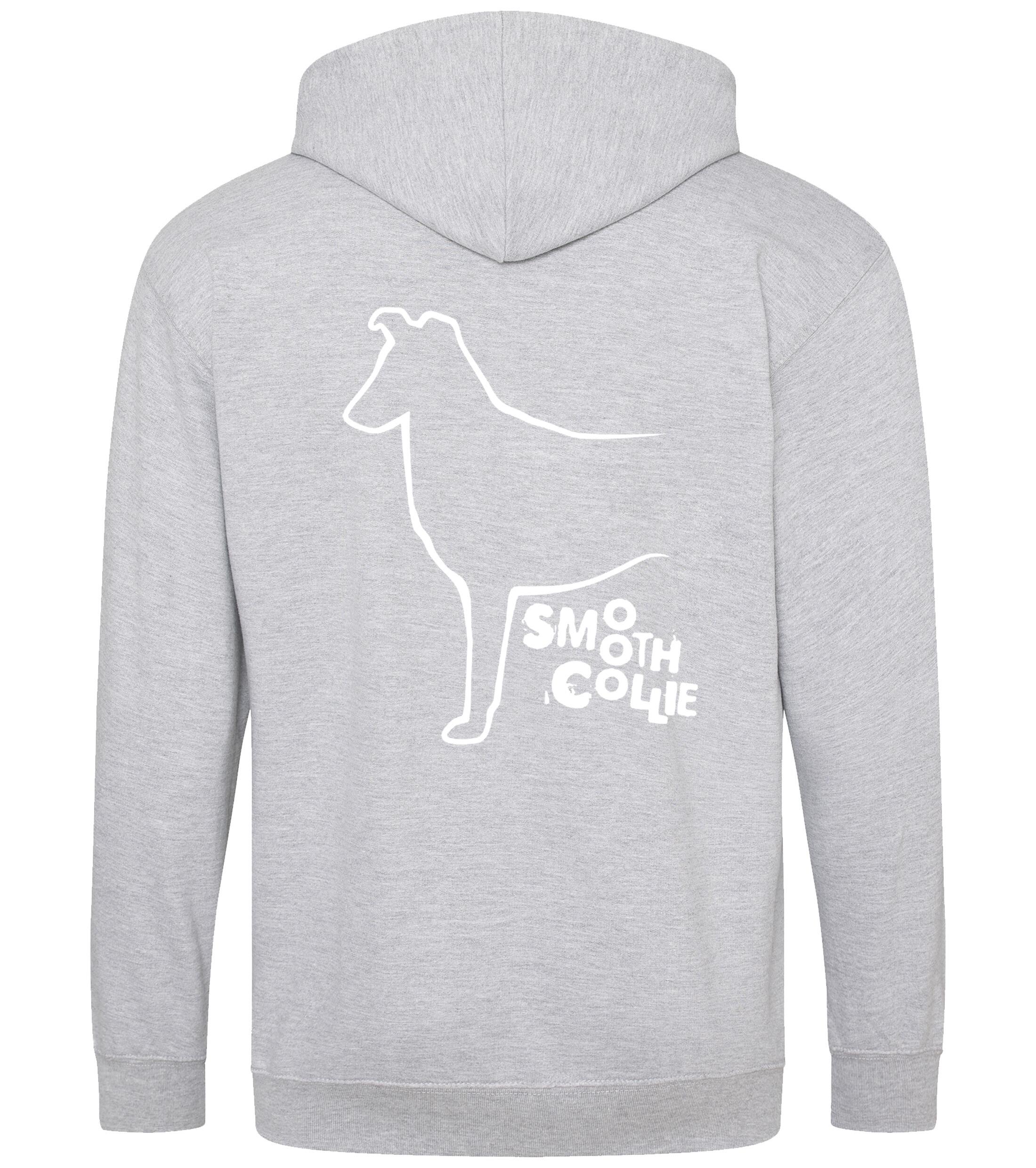 Collie (Smooth) Dog Breed Design Zipped Hoodie – Comfort, Style, and Collie Pride