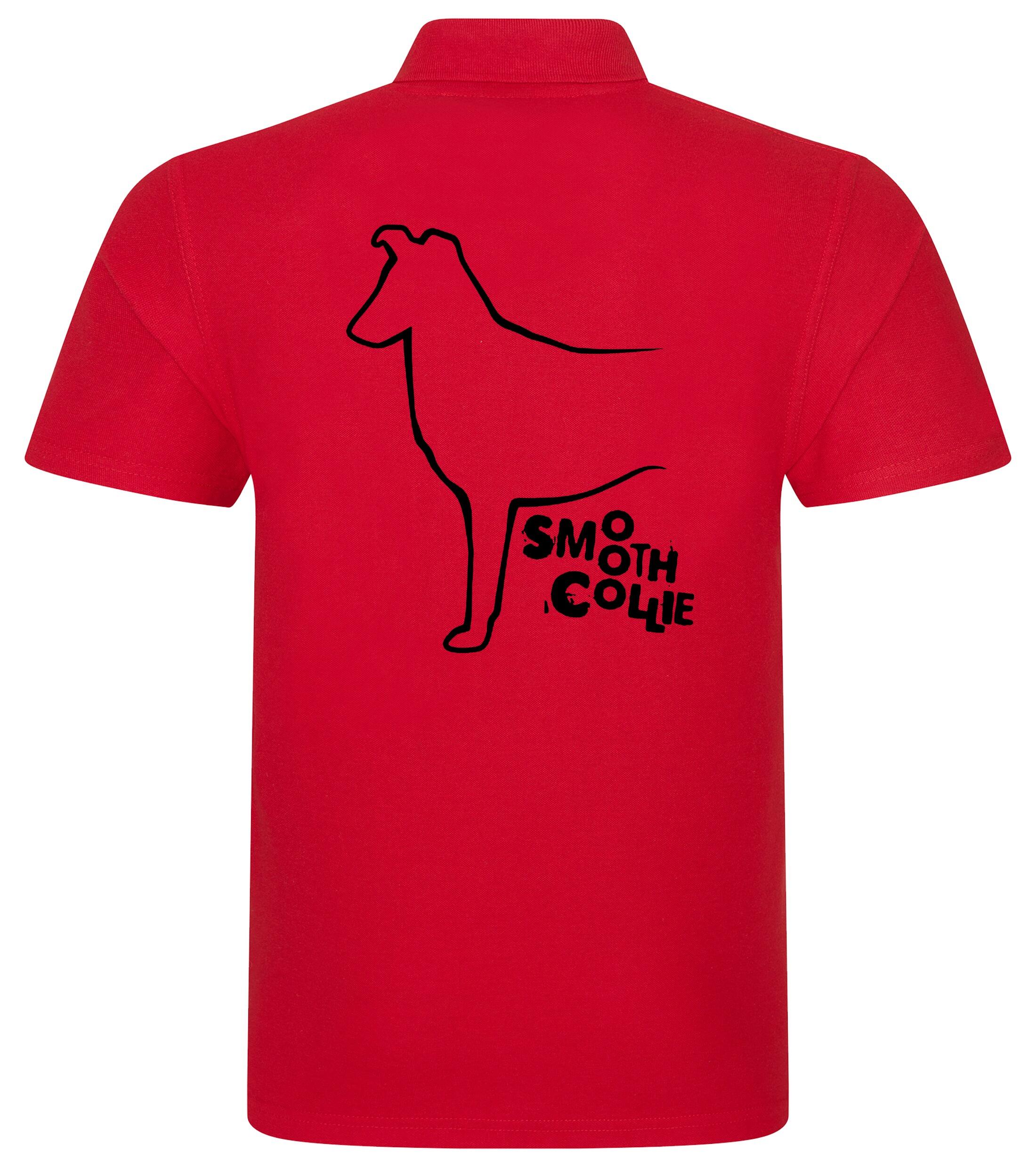 Unisex Cotton Polo with Collie (Smooth) Dog Breed Design – Style for Every Collie (Smooth) Enthusiast