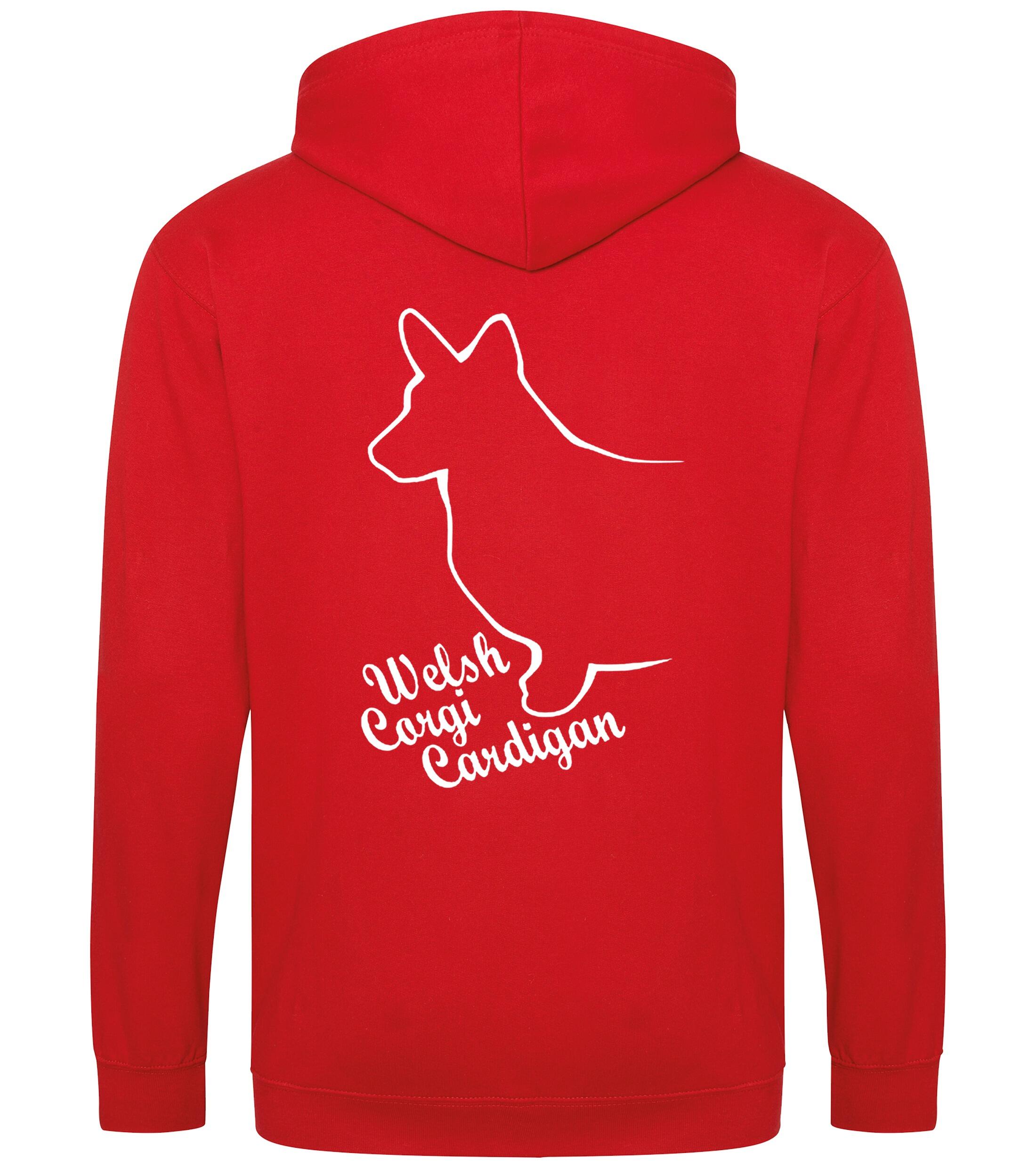 Corgi Cardigan (Welsh) Dog Breed Design Zipped Hoodie – Comfort, Style, and Corgi Pride