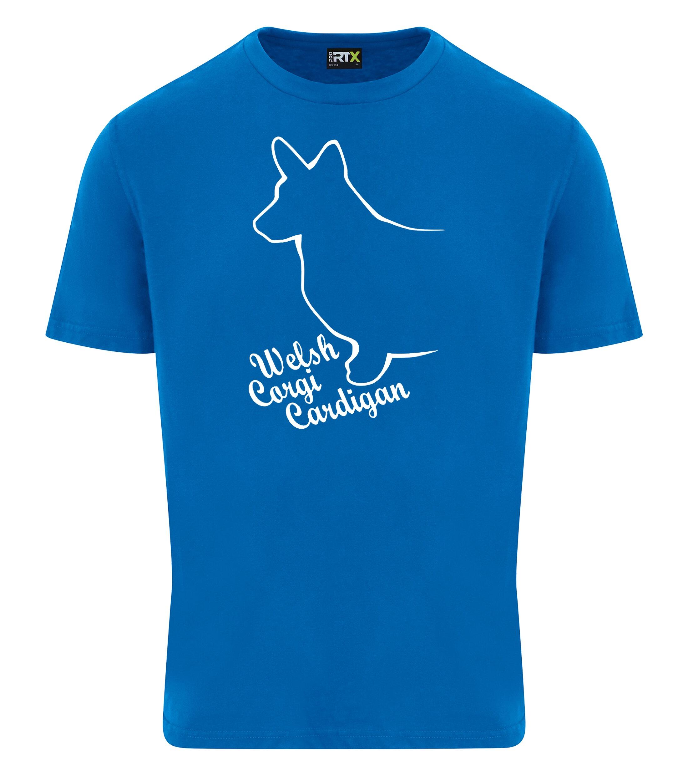 Unisex Roundneck T-shirt with Corgi Cardigan (Welsh) Dog Breed Design – Style for Corgi Enthusiasts