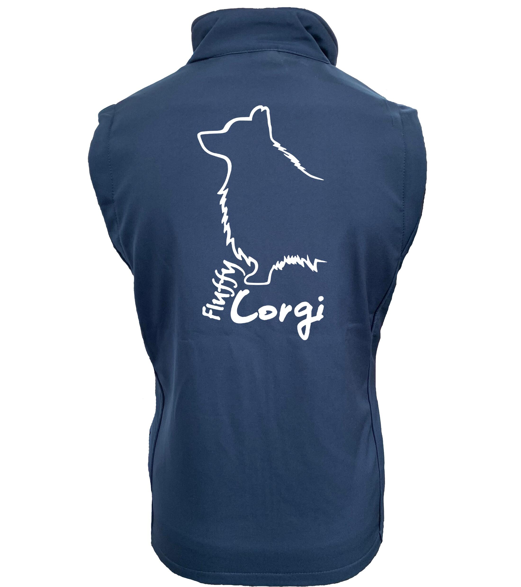 Corgi Fluffy Dog Breed Design Women’s Softshell Gilet – Style Meets Functionality