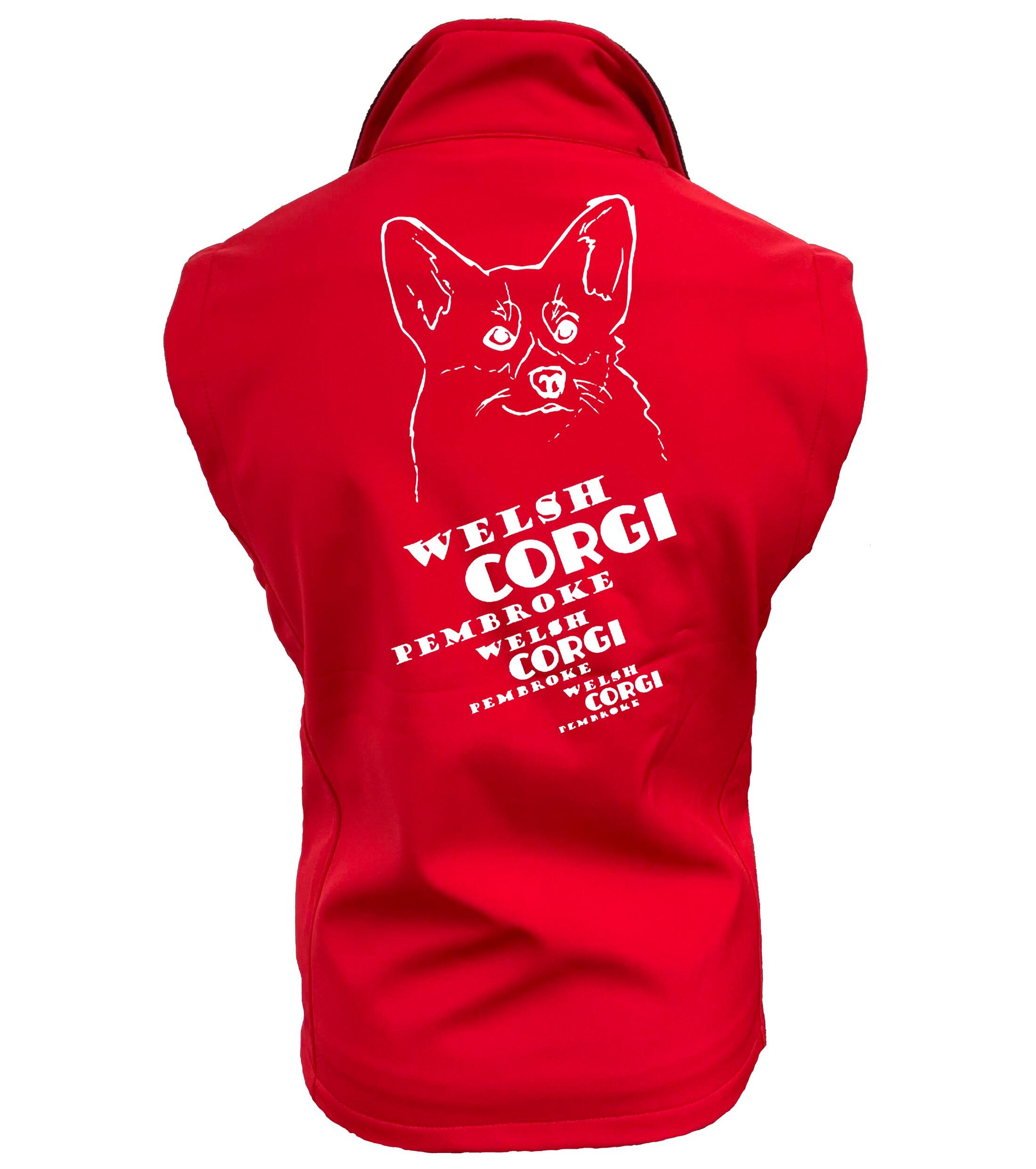 Women’s Softshell Jacket with Corgi Pembroke (Face) Dog Breed Design – Style & Comfort for Corgi Fans
