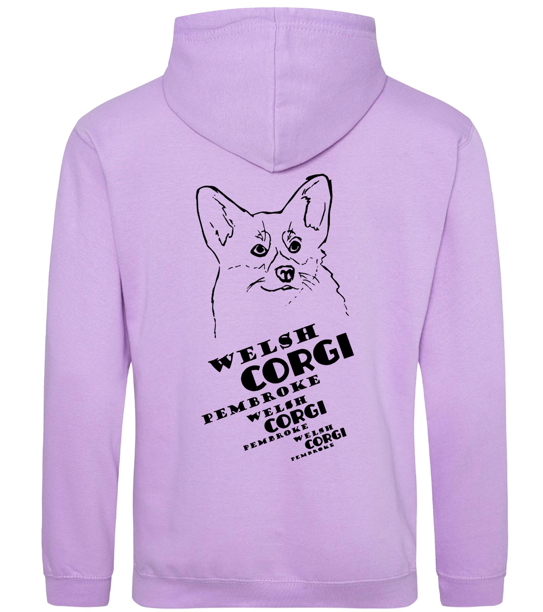 Corgi Pembroke (Face) Dog Breed Design Pullover Hoodie – Stylish & Cozy for Corgi Lovers