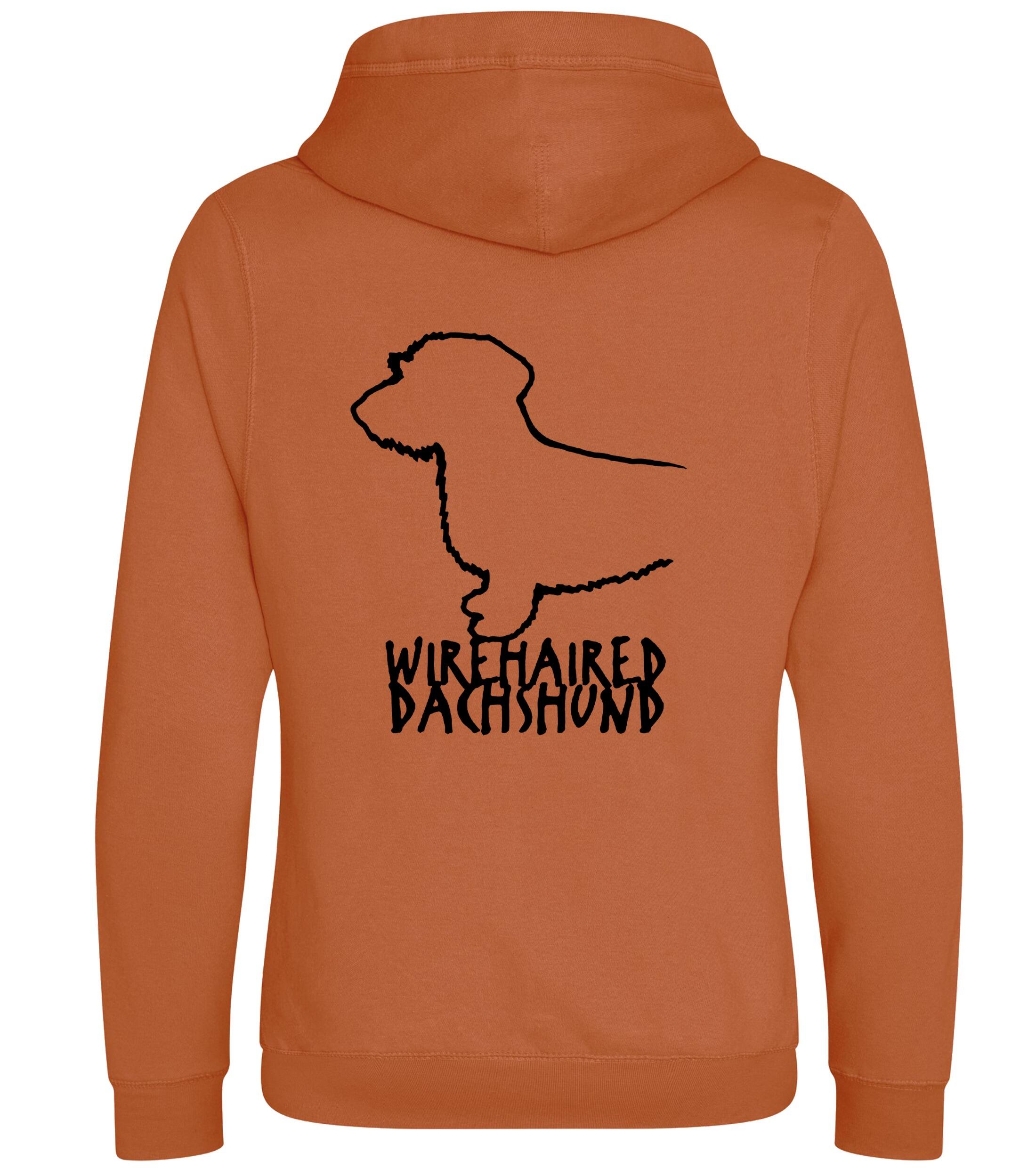 Dachshund (Wirehaired) Dog Breed Design Unisex Crossneck Pullover Hoodie – Style & Dachshund Pride