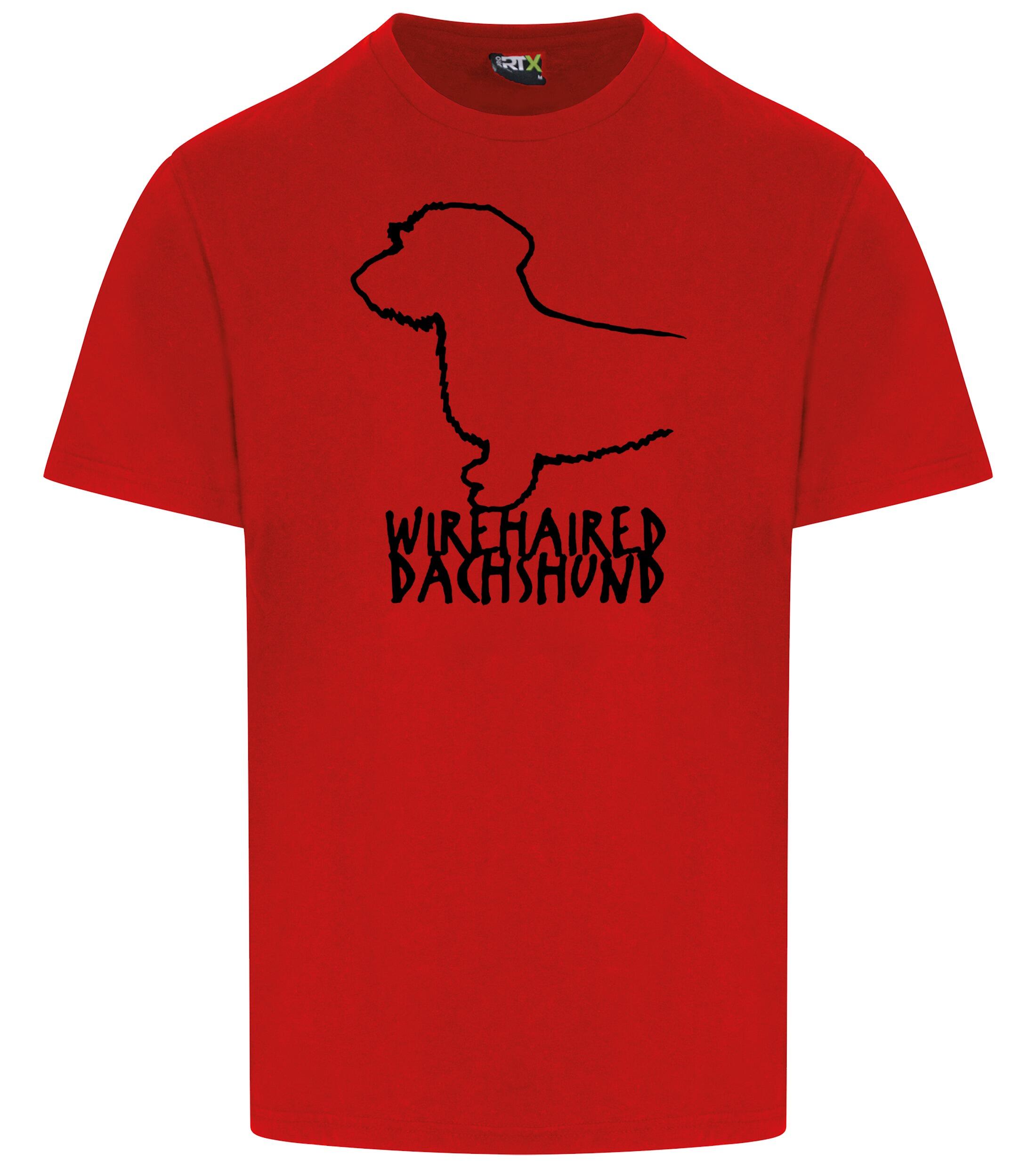 Dachshund (Wirehaired) Dog Breed Design Unisex Roundneck T-Shirt – Style for Dachshund Enthusiasts