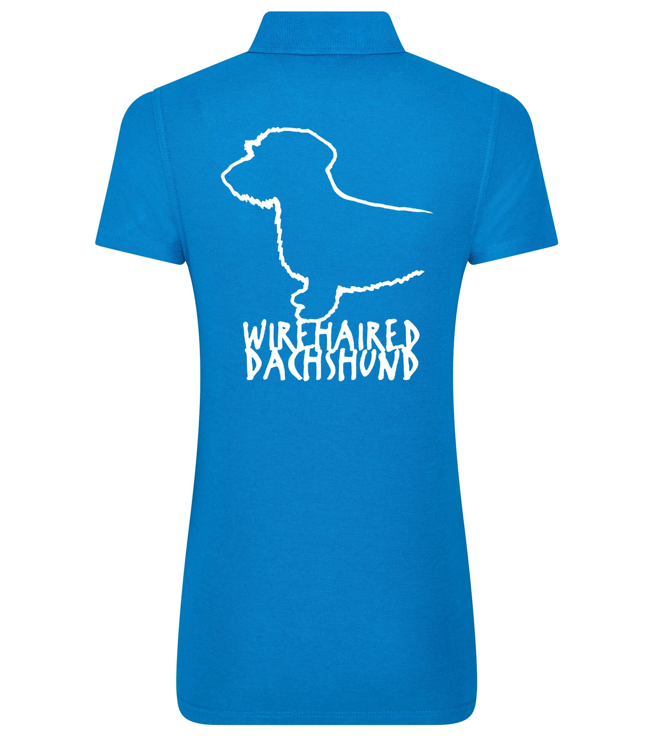 Dachshund (Wirehaired) Dog Breed Design Women’s Cotton Polo – Elegance for Dachshund Lovers