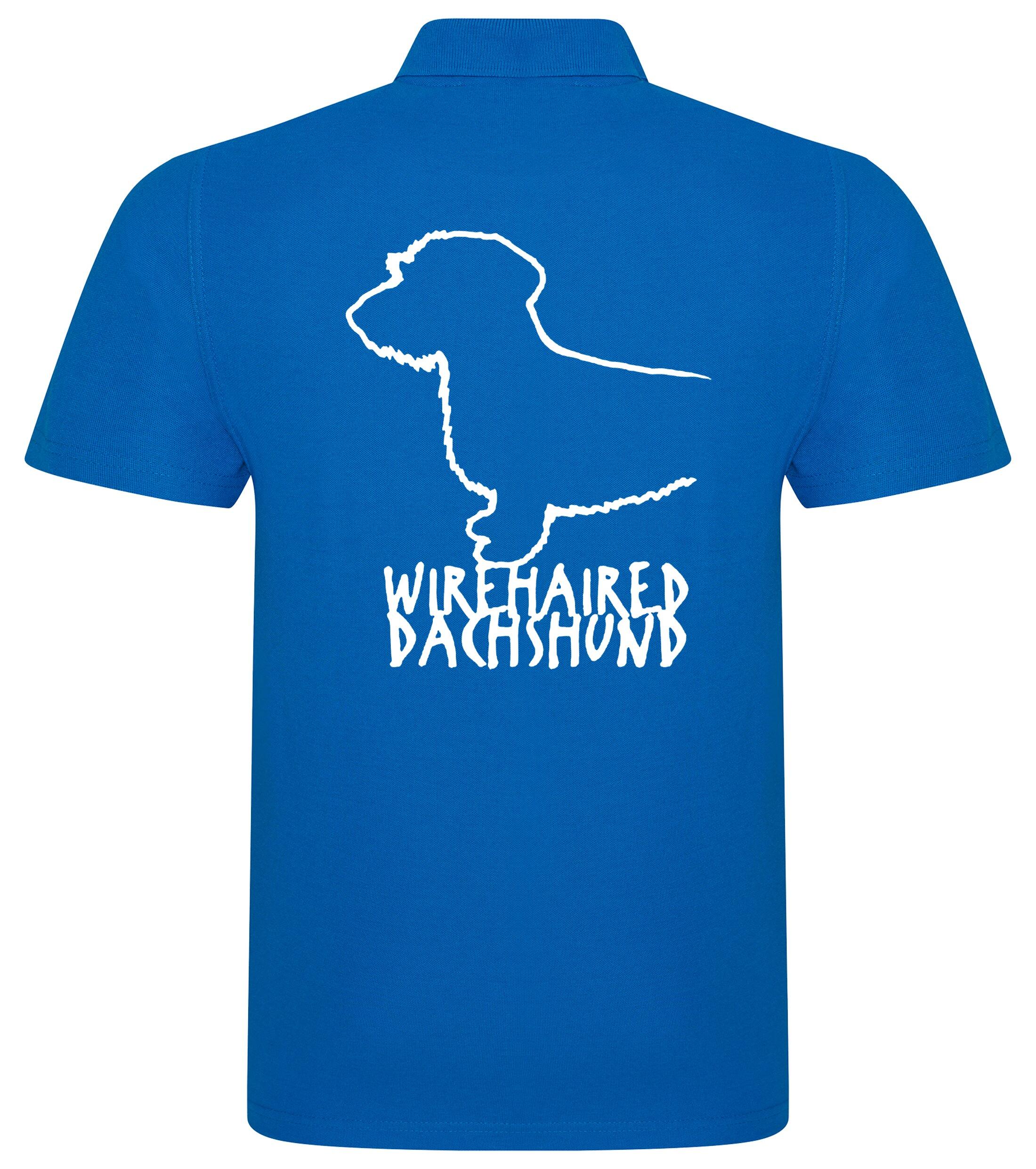 Dachshund (Wirehaired) Dog Breed Design Unisex Cotton Polo – Classic Style for Dachshund Lovers
