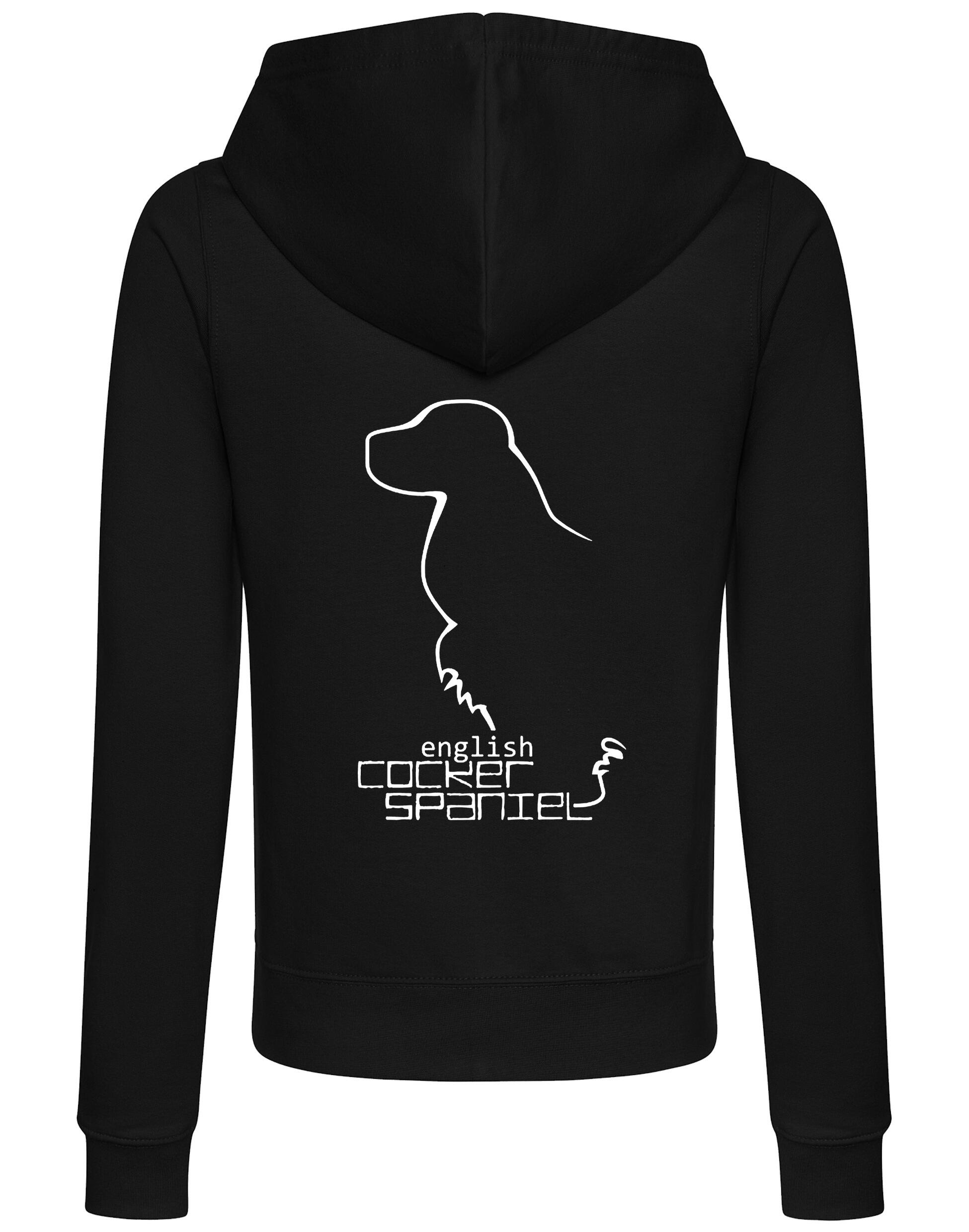 English Cocker Spaniel Dog Breed Women’s Zipped Hoodie – Style, Comfort, and Spaniel Pride
