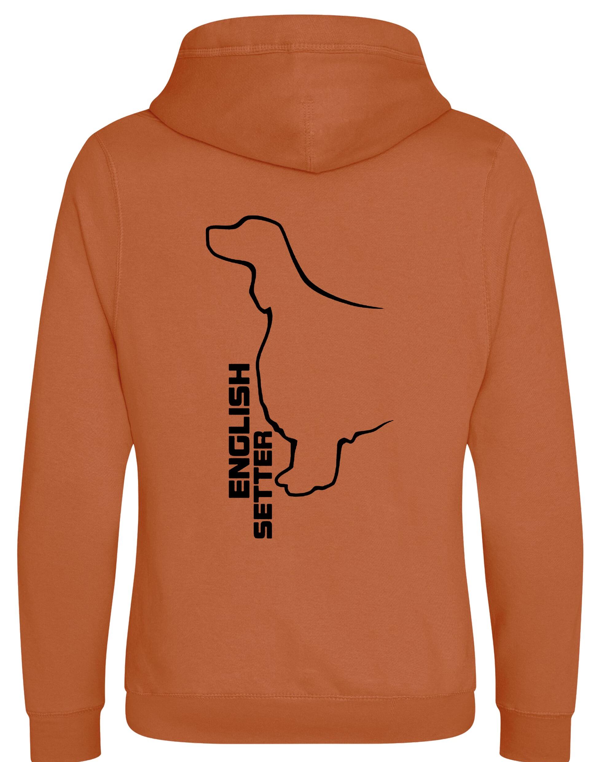 Unisex Crossneck Pullover Hoodie with English Setter Design – A Must-Have for English Setter Fans