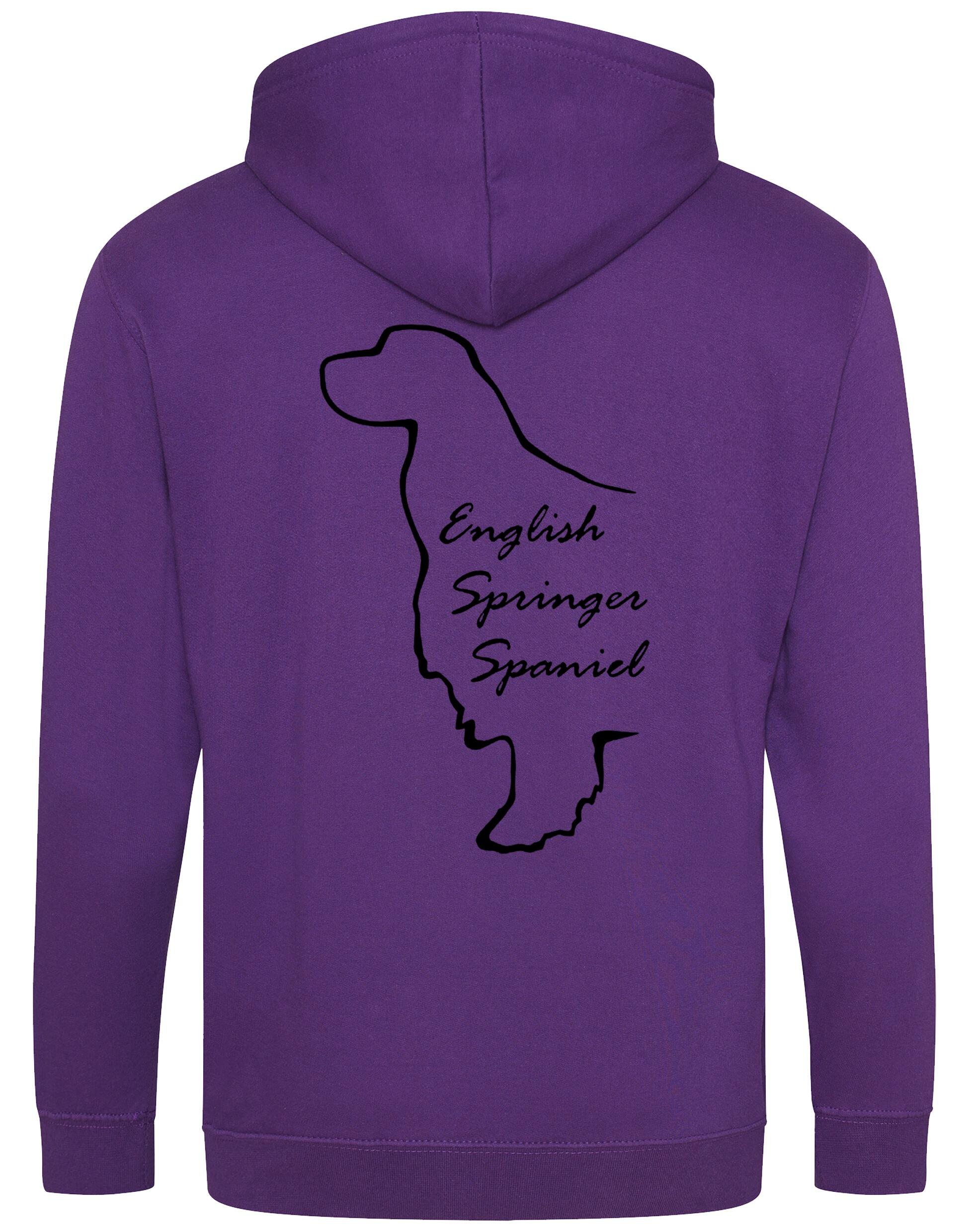 English Springer Spaniel Dog Breed Zipped Hoodie – Comfort, Style, and Springer Pride