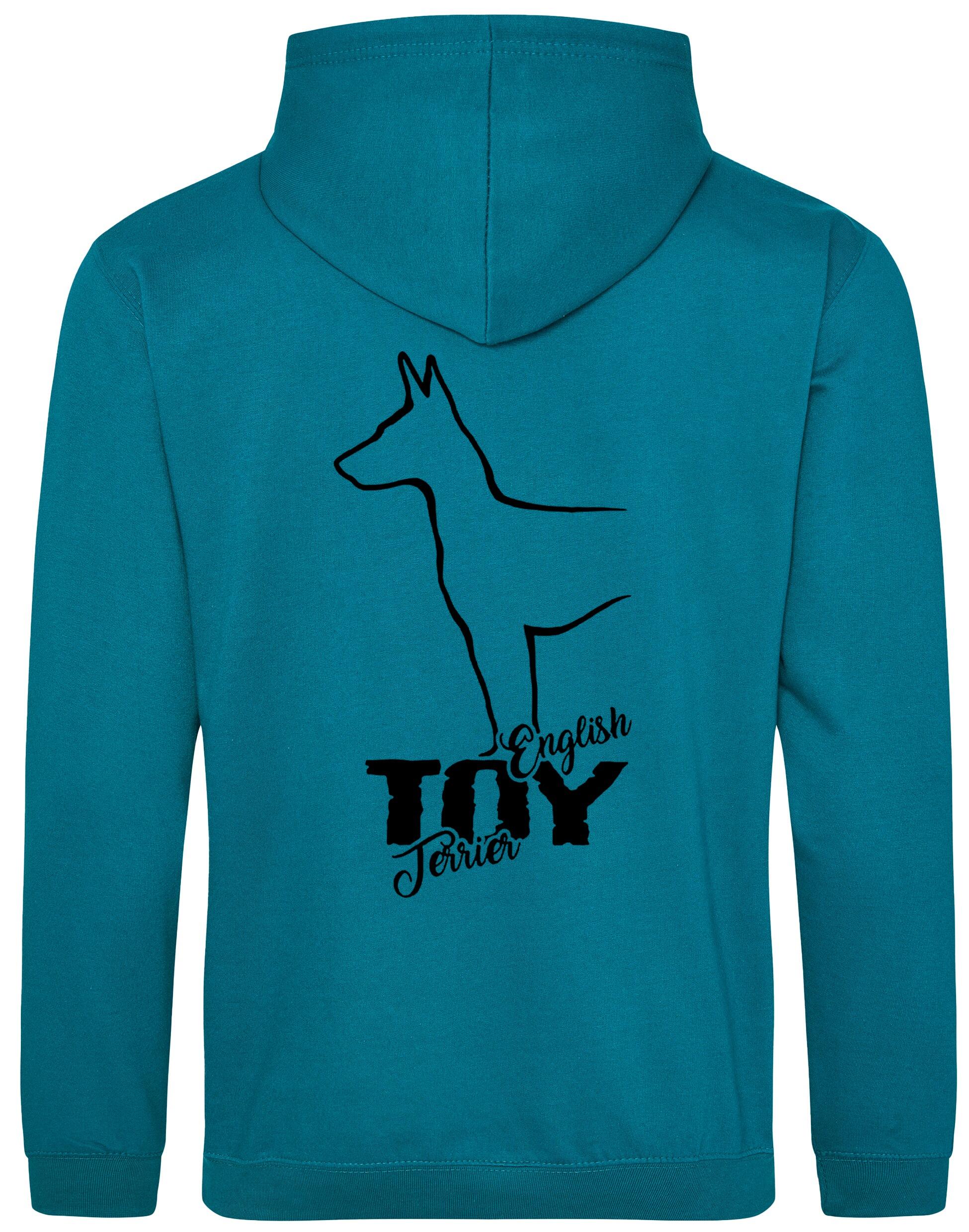 English Toy Terrier Dog Breed Design Pullover Hoodie – Cozy and Stylish for Terrier Lovers