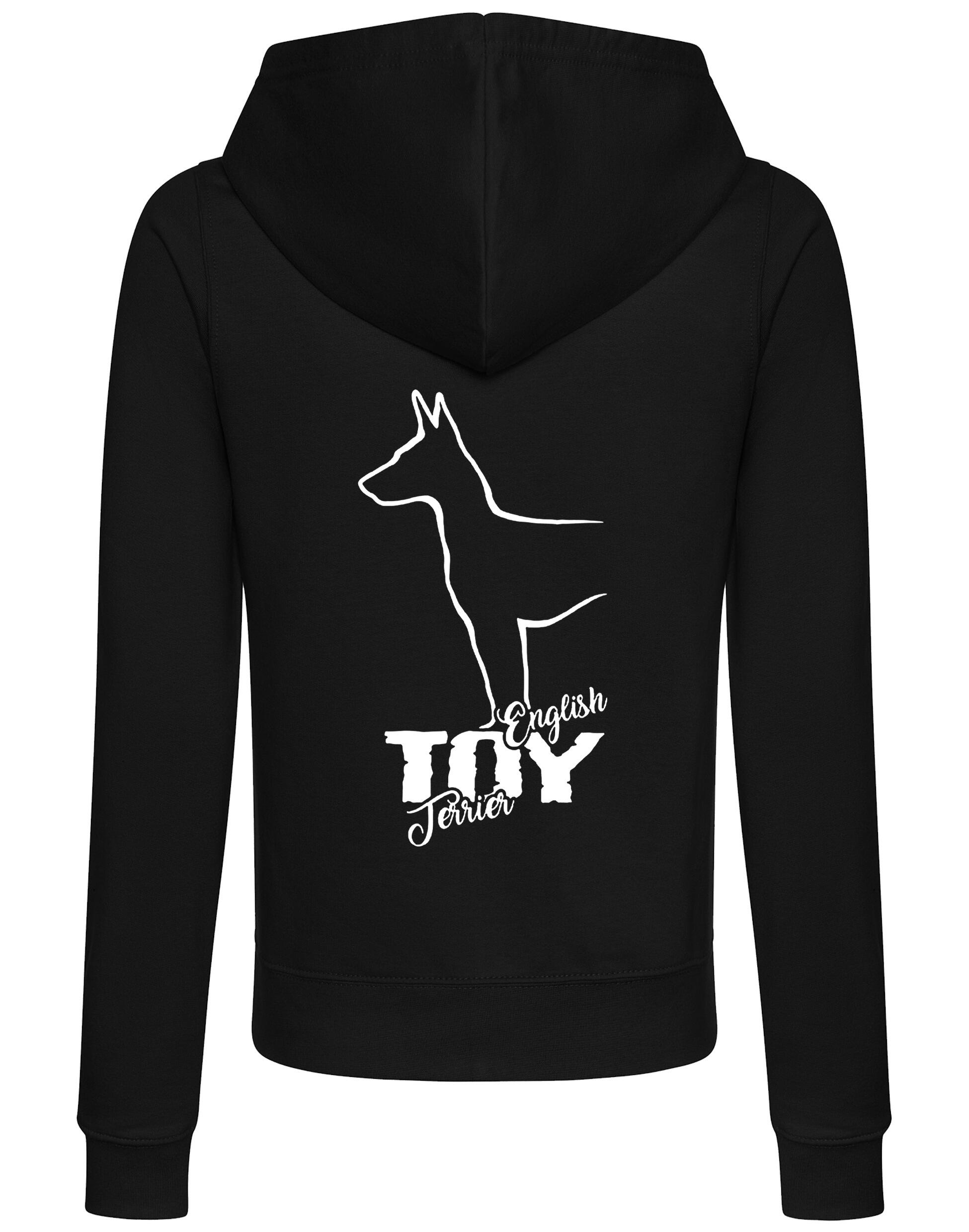 English Toy Terrier Dog Breed Women’s Zipped Hoodie – Stylish Comfort for Terrier Enthusiasts