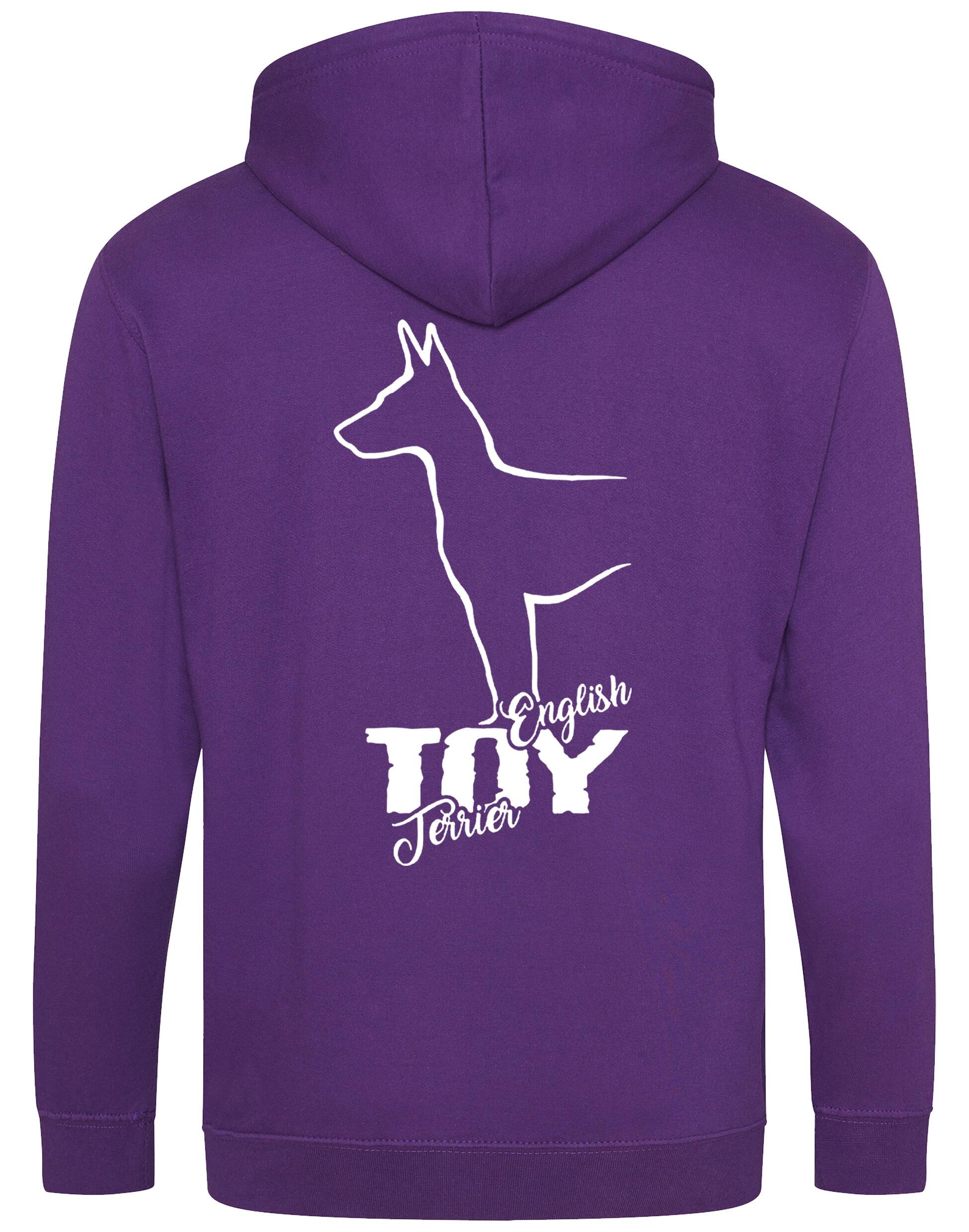 English Toy Terrier Dog Breed Zipped Hoodie – Comfort, Style, and Terrier Pride